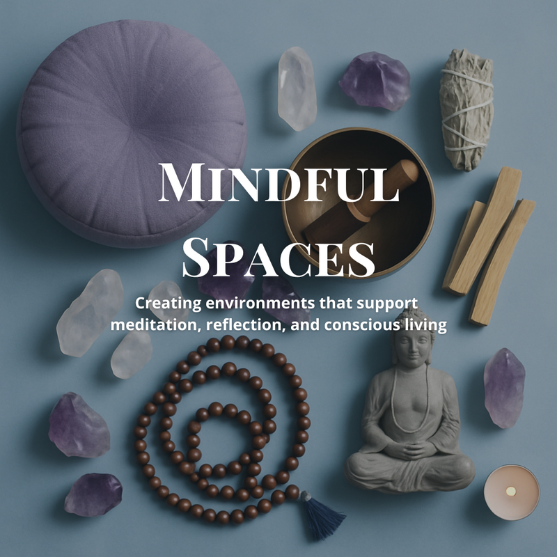 Mindful Spaces : Creating environments that support meditation, reflection, and conscious living