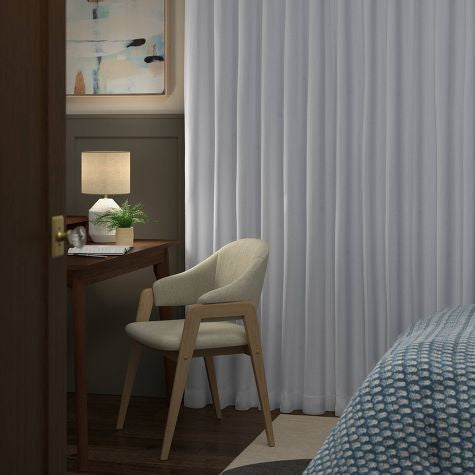 Threshold, 84” White Blackout Curtains