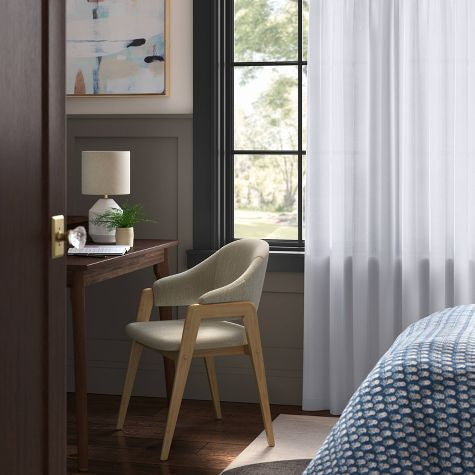 Threshold, 84” White Blackout Curtains