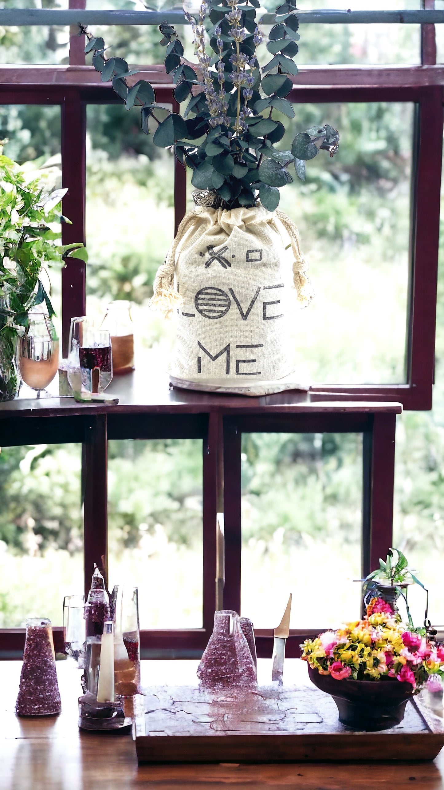 Sack of Flowers, Love Me, Organic, Dried Flower Bouquet