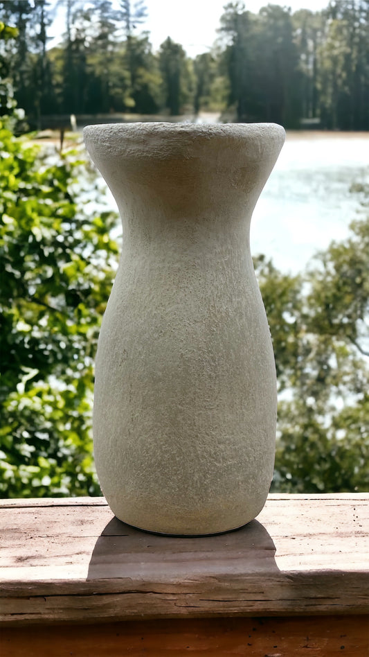 Cement Vase, Silhouette, Lightweight Concrete, Aircrete