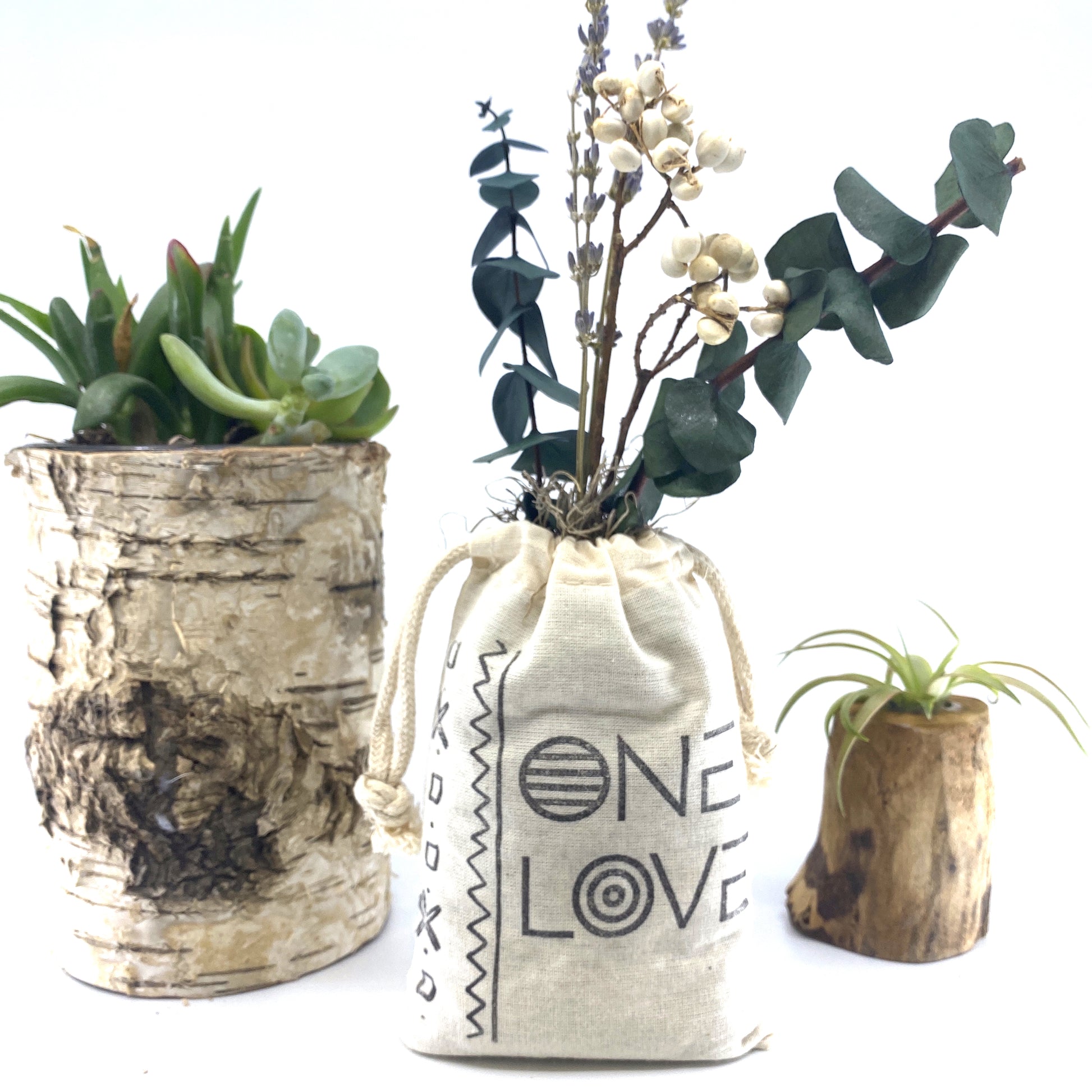 Sack of Flowers, One Love, Organic, Dried Flower Bouquet Sunsum®