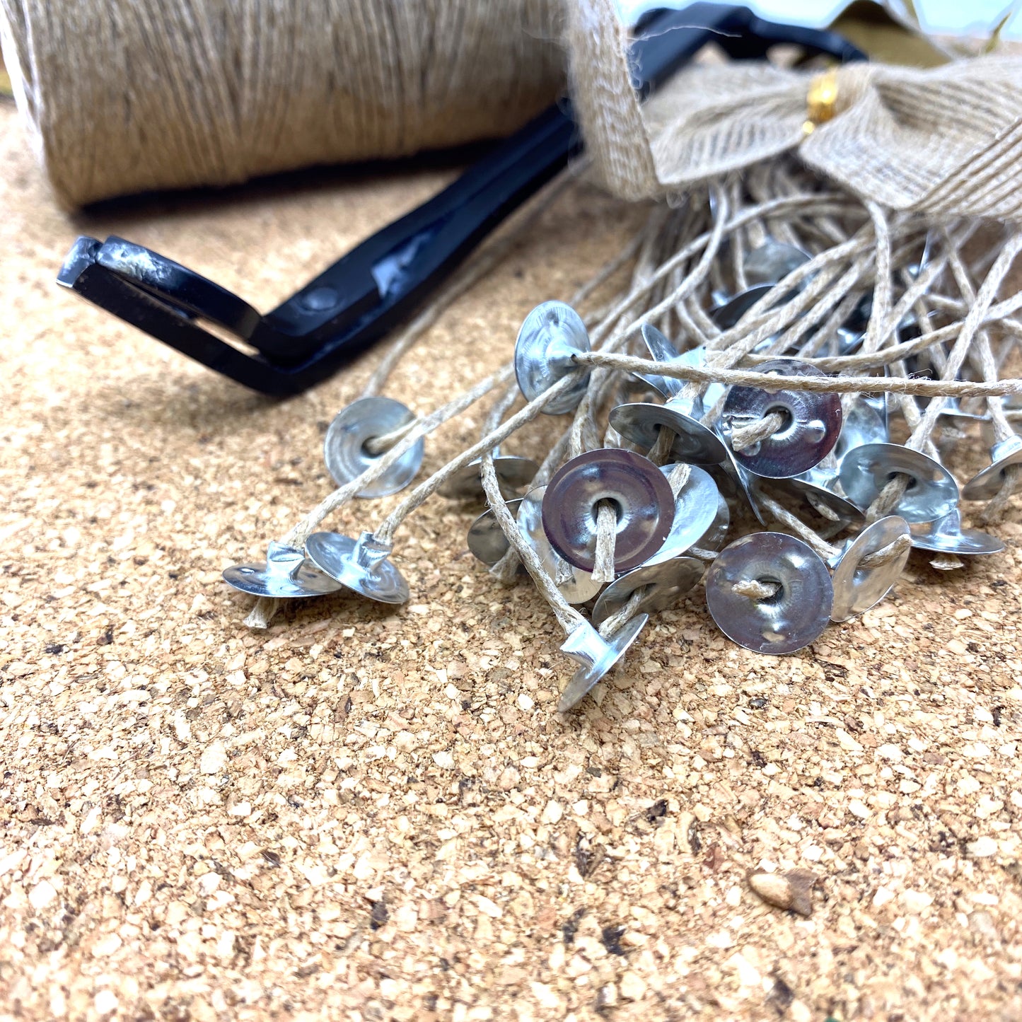 6" Tabbed Hemp Wick ( 50 pcs) Sunsum®