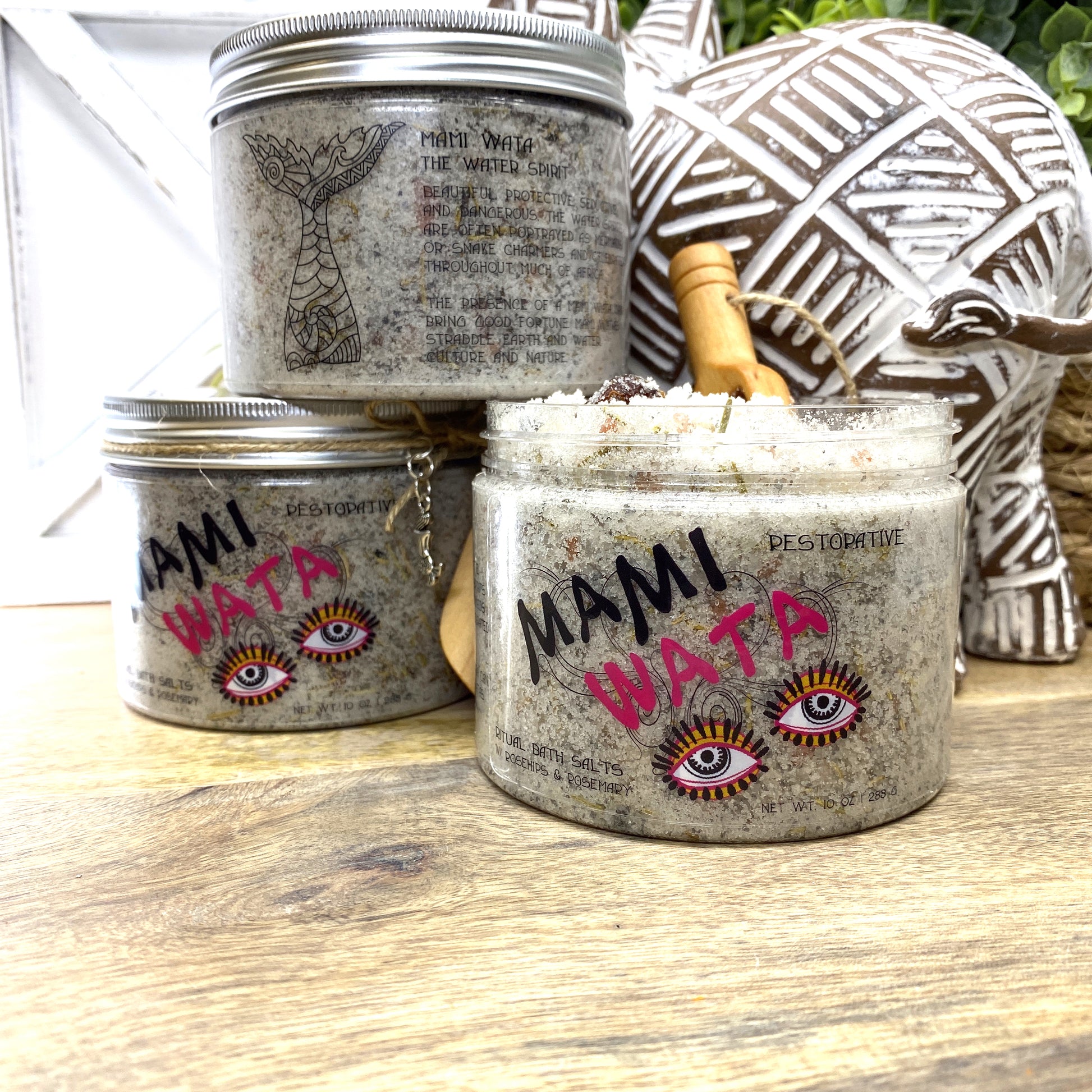 Mami Wata, Ritual Bath Salts with Rosehips & Rosemary, 10 oz Sunsum®