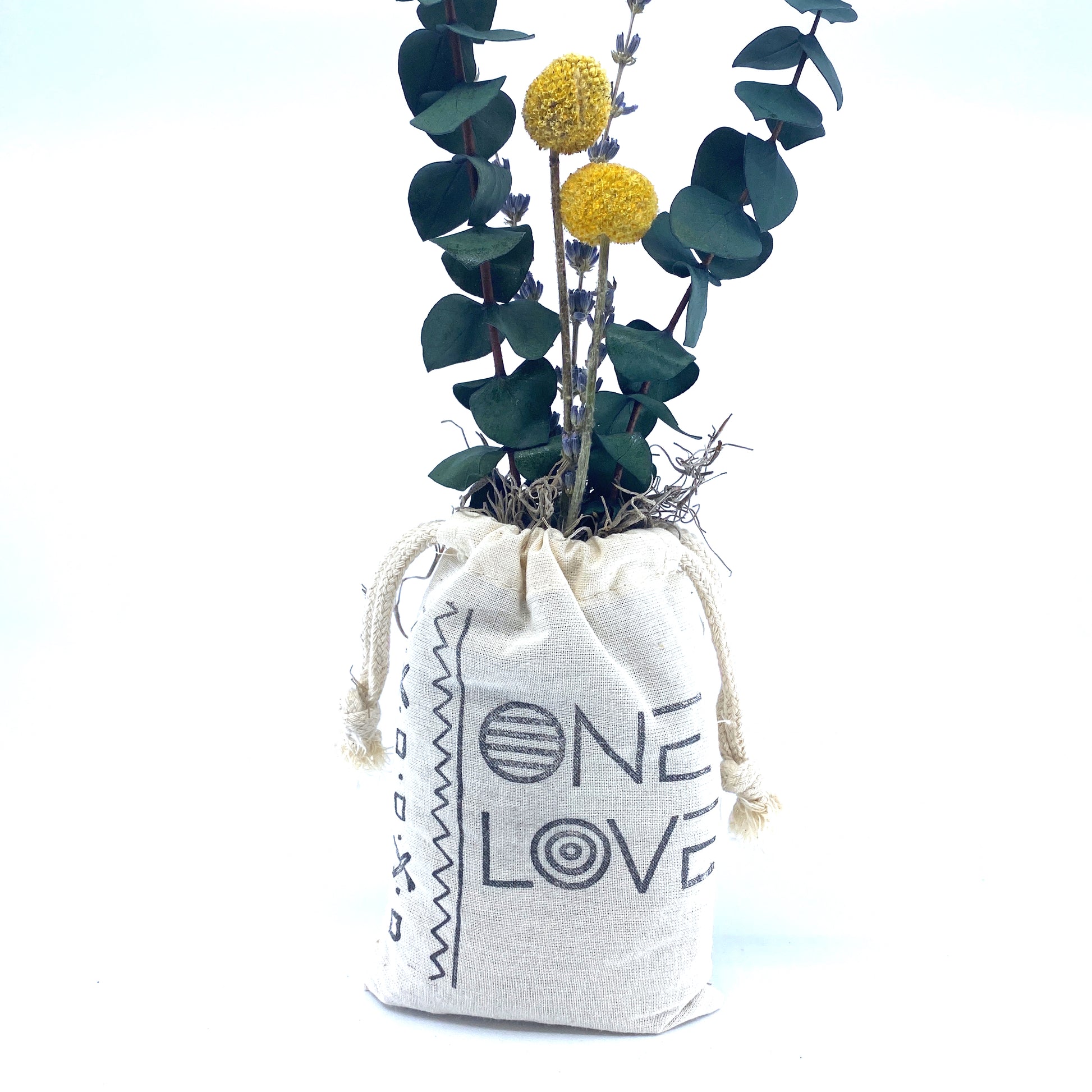 Sack of Flowers, One Love, Organic, Dried Flower Bouquet Sunsum®