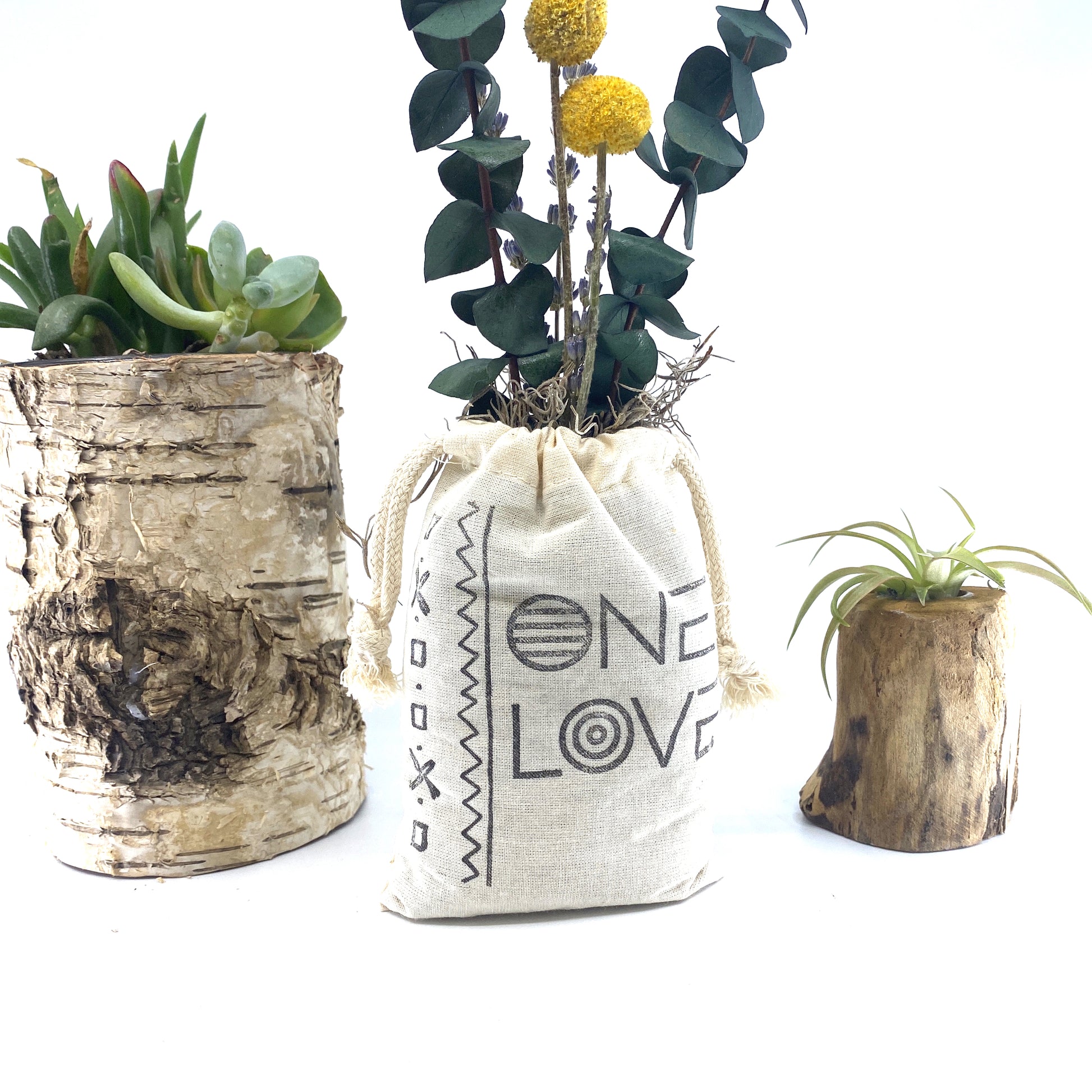 Sack of Flowers, One Love, Organic, Dried Flower Bouquet Sunsum®