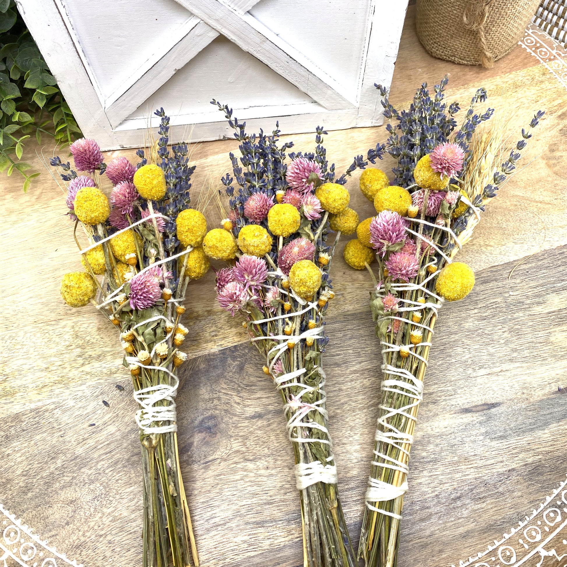 Lavender & Wheat, Floral Wand, Smudge Stick, 6 “ Sunsum®