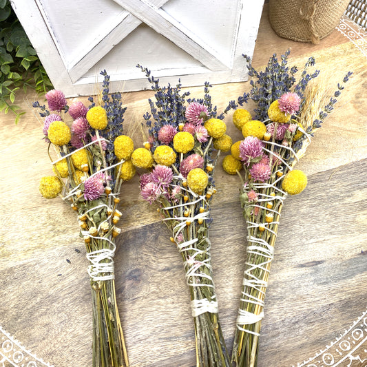 Lavender & Wheat, Floral Wand, Smudge Stick, 6 “ Sunsum®