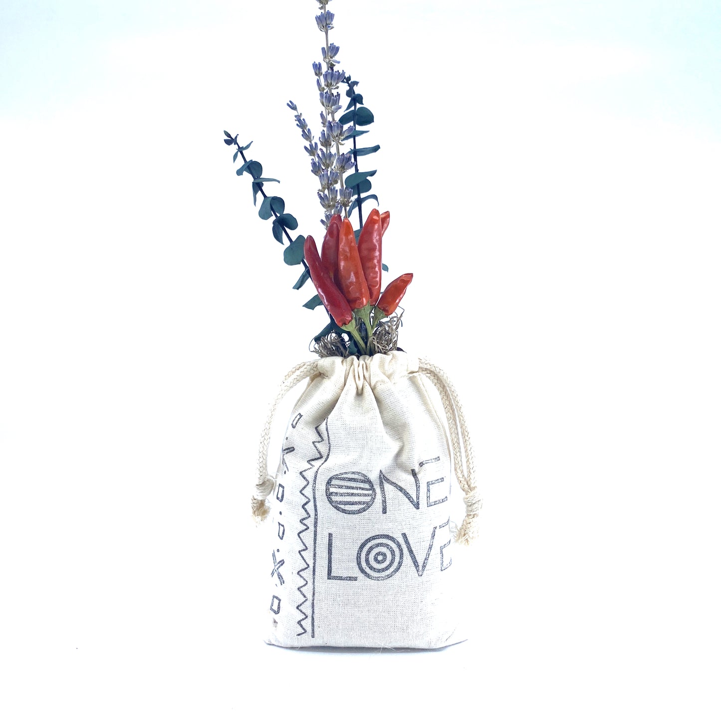Sack of Flowers, One Love, Organic, Dried Flower Bouquet Sunsum®