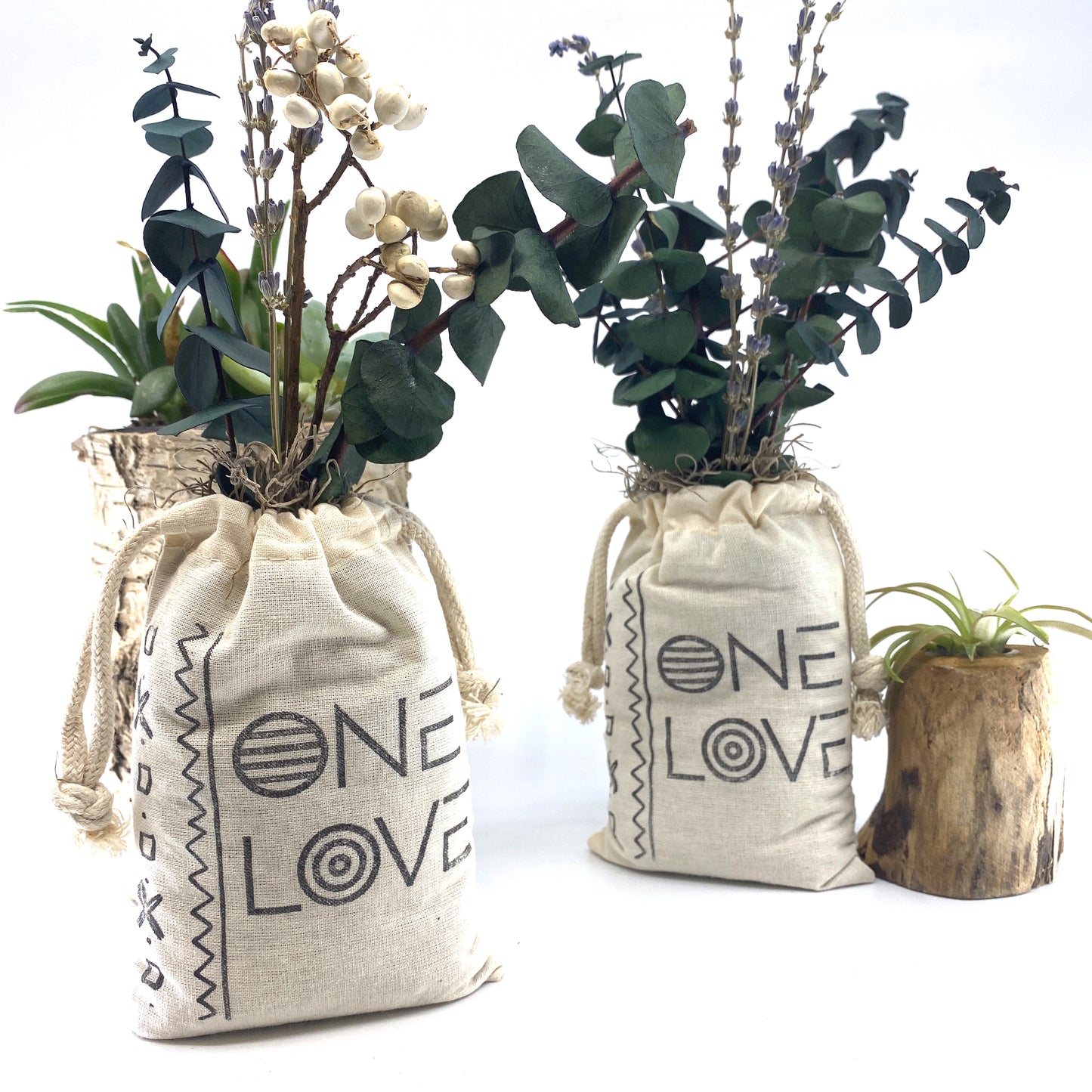 Sack of Flowers, One Love, Organic, Dried Flower Bouquet Sunsum®