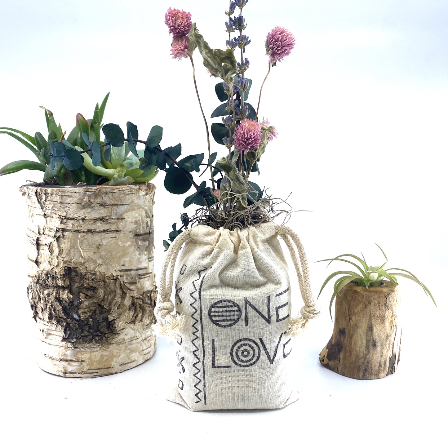 Sack of Flowers, One Love, Organic, Dried Flower Bouquet Sunsum®