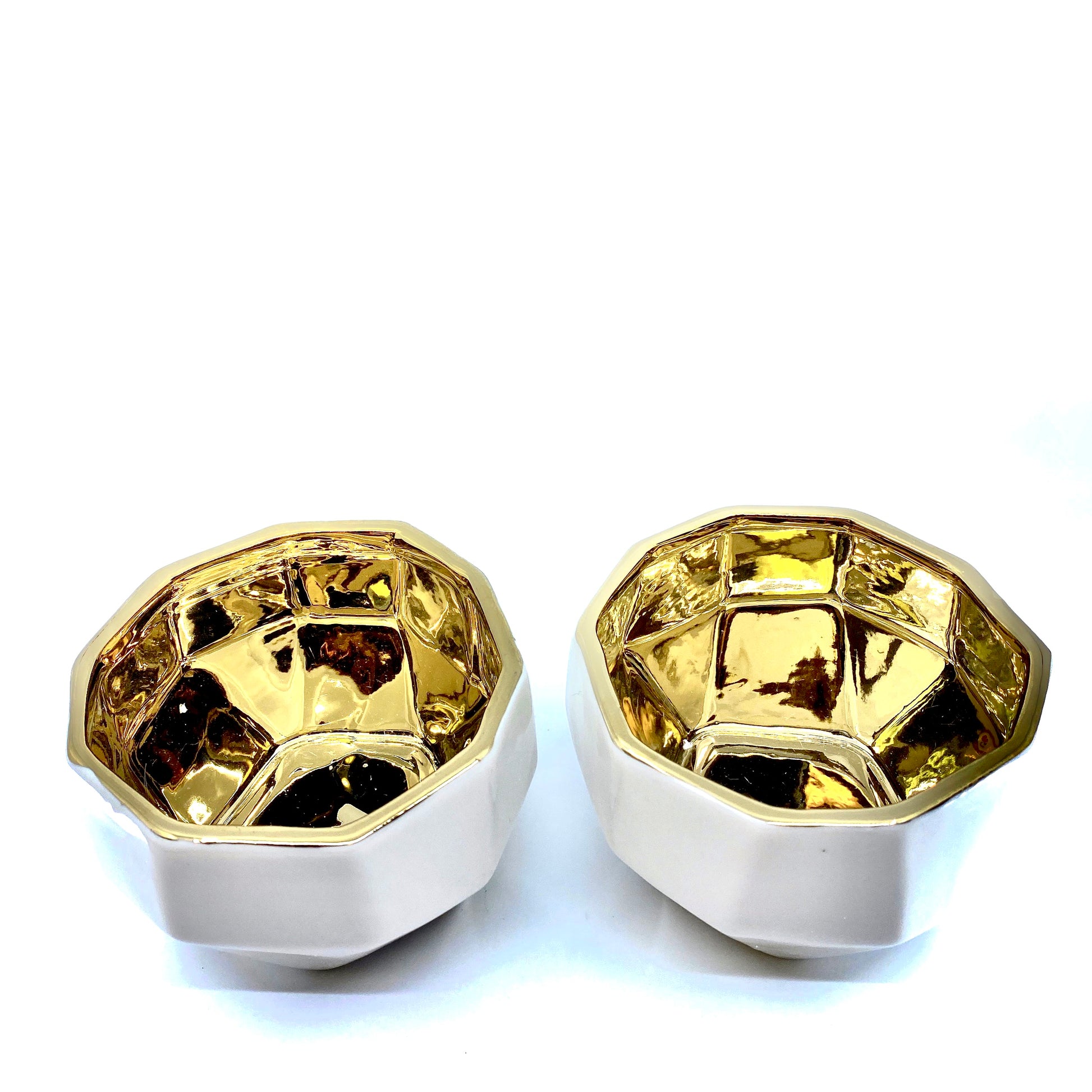 Handmade Elegant White & Gold Ceramic Planter/Pot Sunsum®