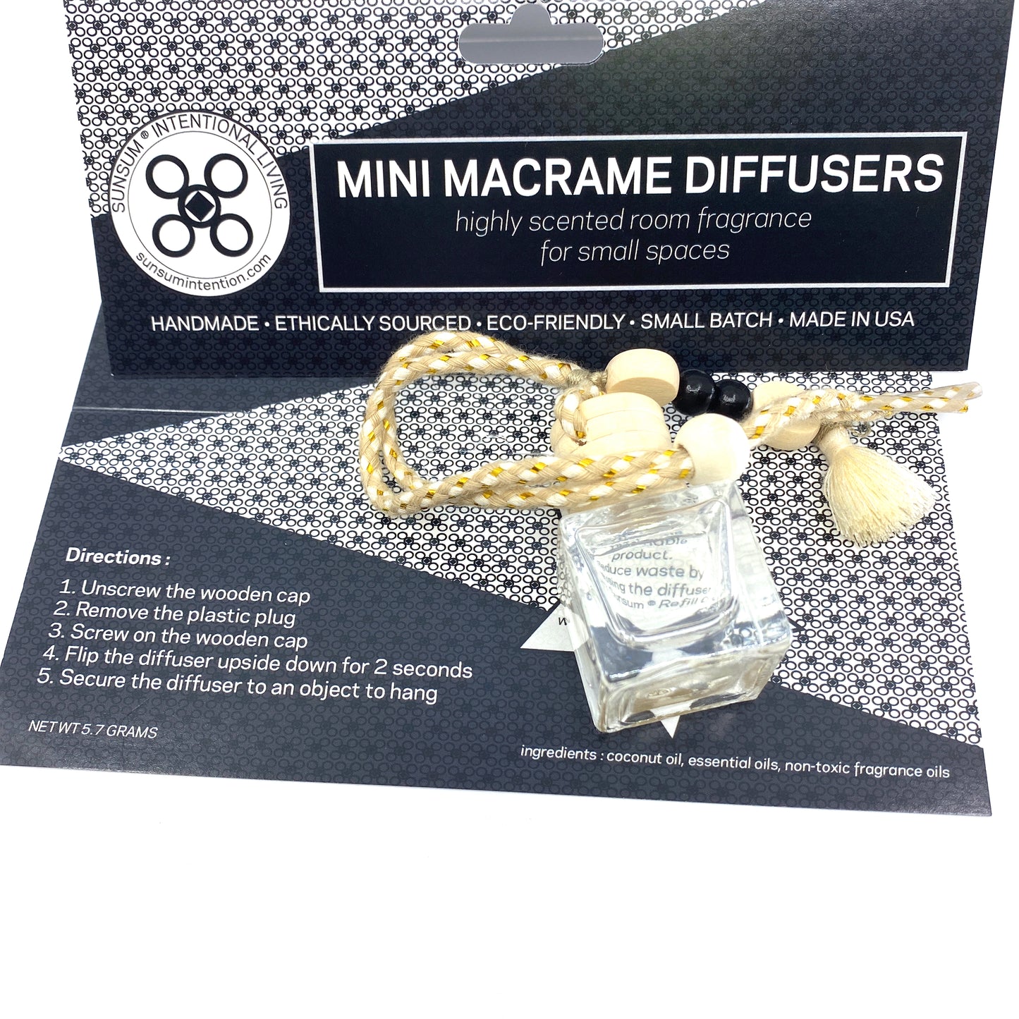 Mini Macrame Diffusers