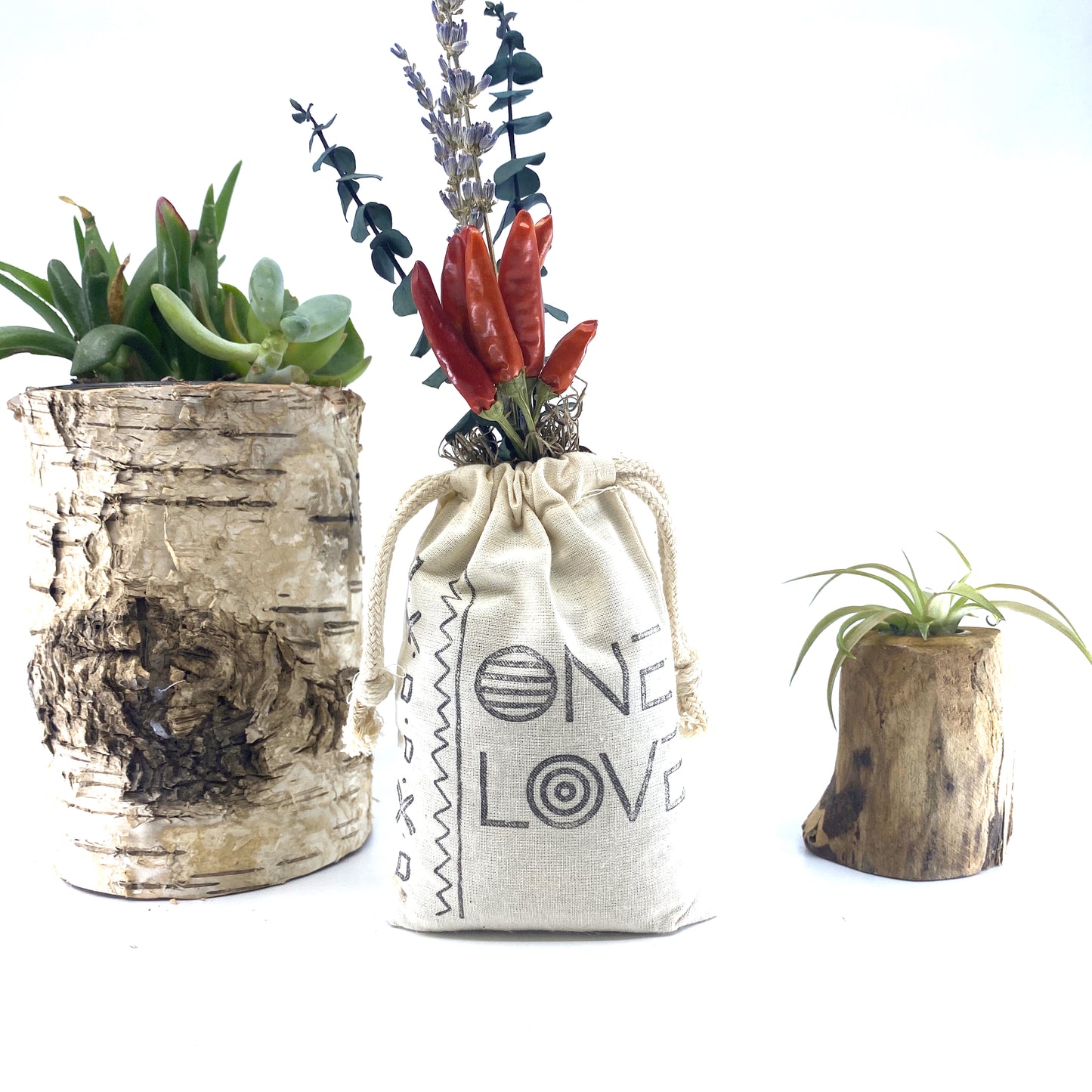 Sack of Flowers, One Love, Organic, Dried Flower Bouquet Sunsum®