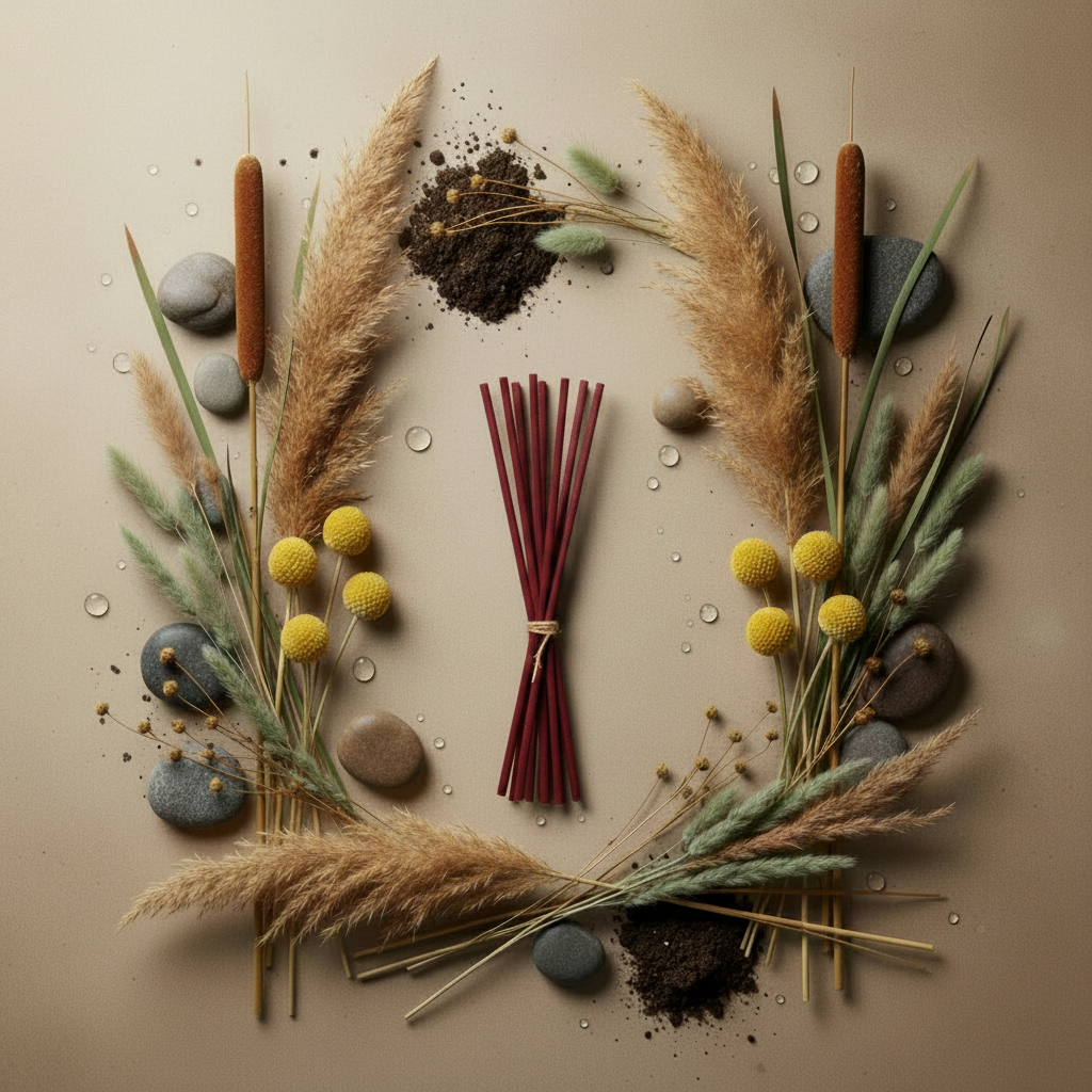 Wetlands Reed Diffuser Sticks: Cattails, Pampas & Craspedia in Your Home