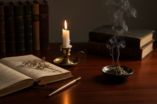 Closing the Book: A Dark Academia Ritual for Emptying the Day's Weight