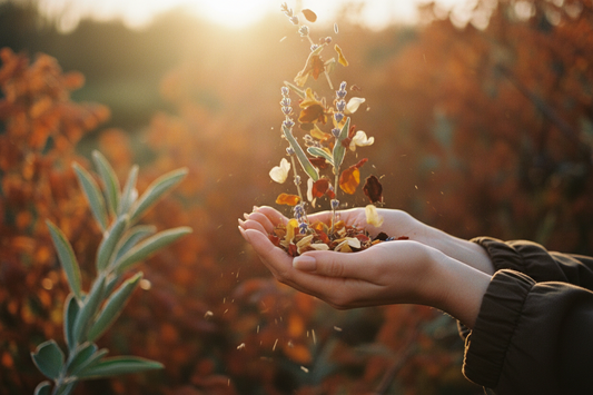 Falling naturally - a biophilic ritual for letting go.