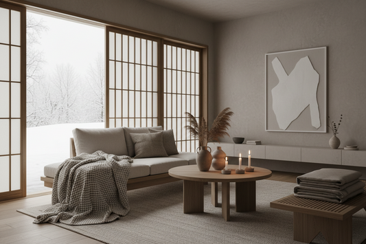 Japandi Home in Winter