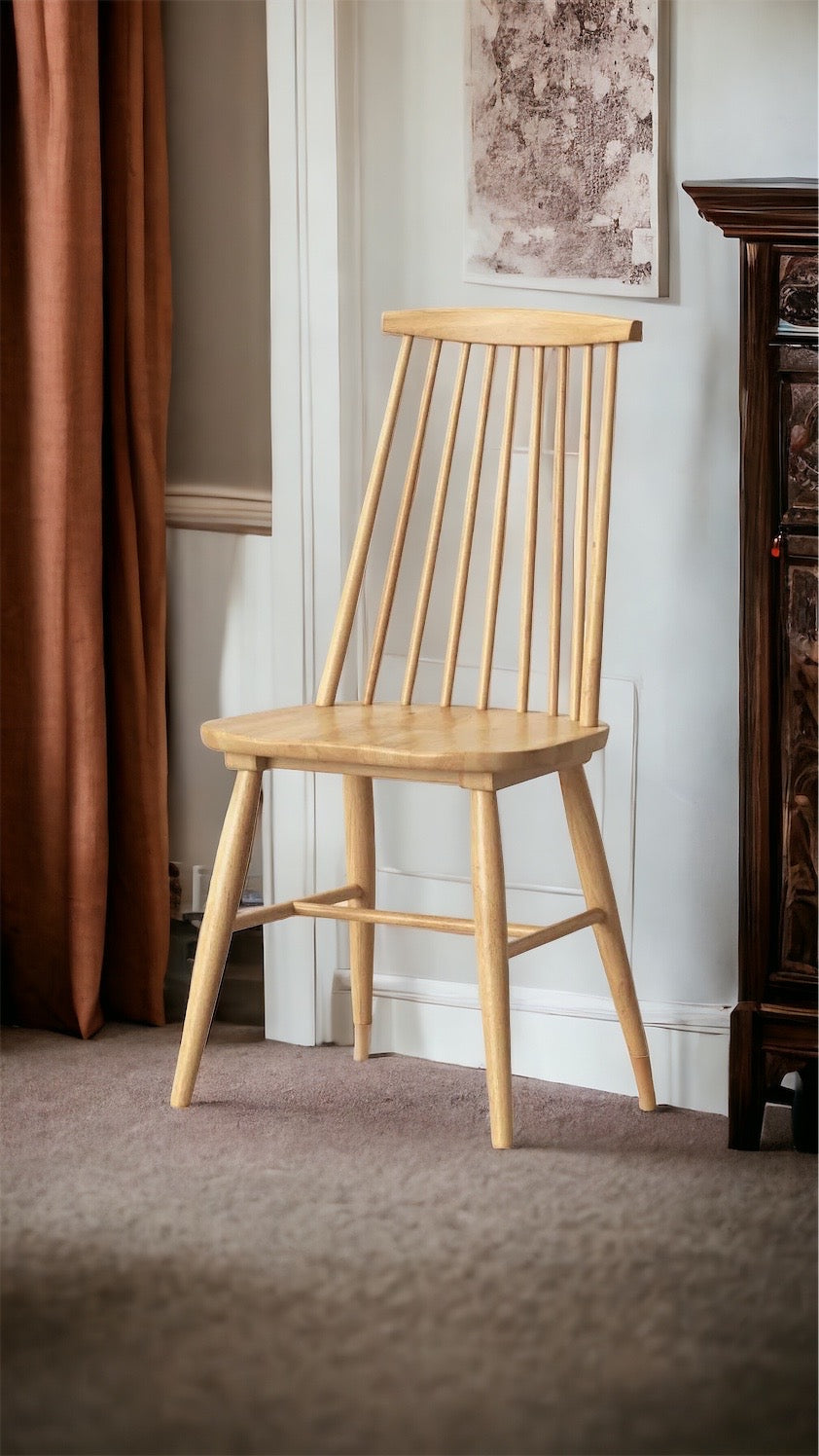 Threshold, Harwich High Back Windsor Dining Chair, Natural