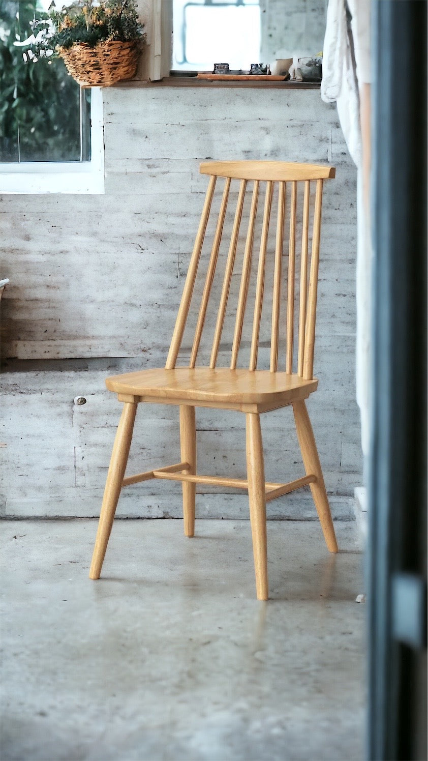 Threshold, Harwich High Back Windsor Dining Chair, Natural