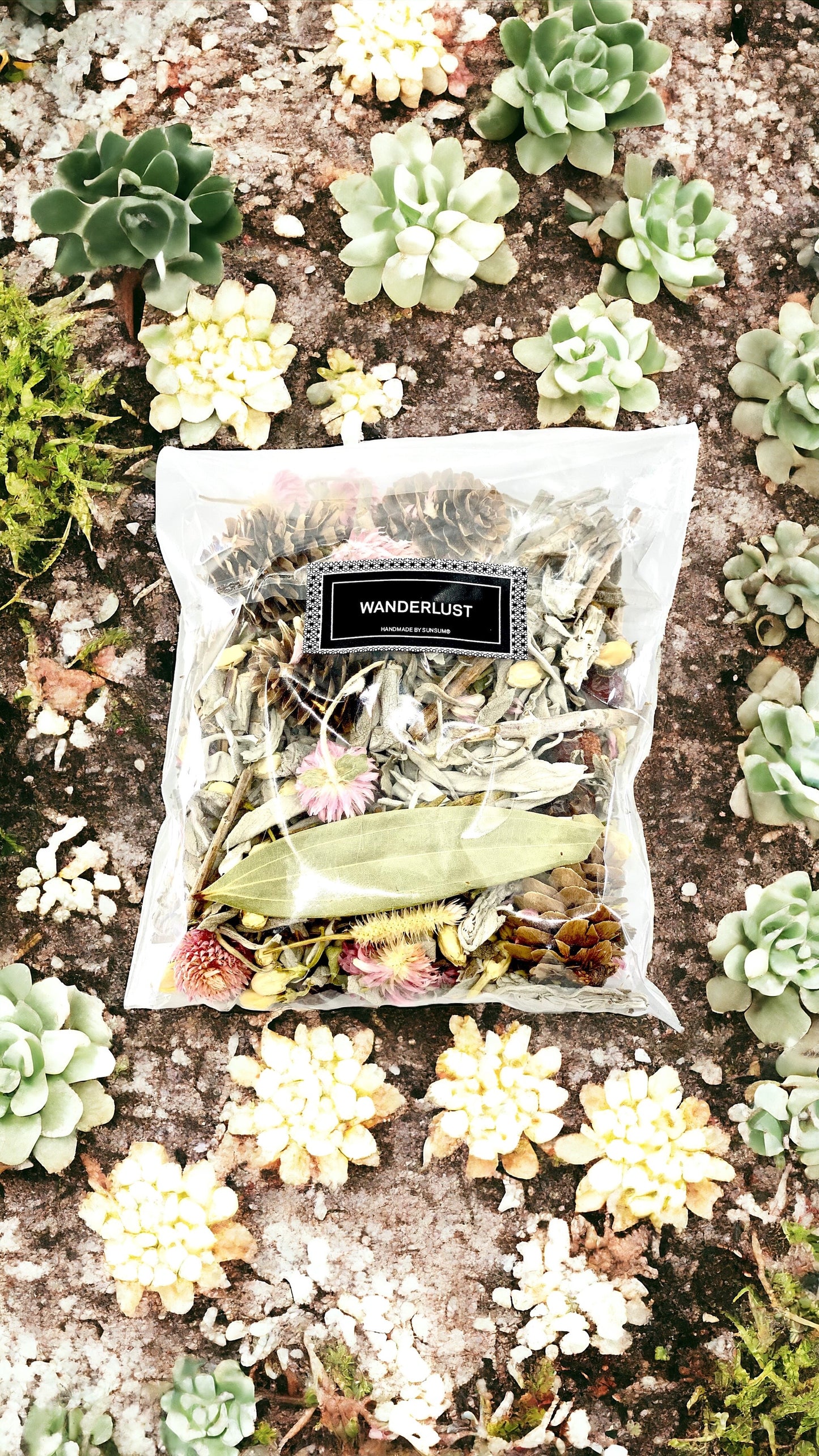Wanderlust, Wildflower & Sage, Naturally Scented, Loose Dried Flowers, Flower Confetti, Potpourri, 2 oz