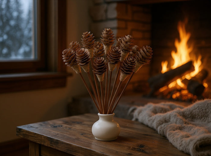 Mini Pinecone Reed Diffuser Sticks, 9" — 16 Pack