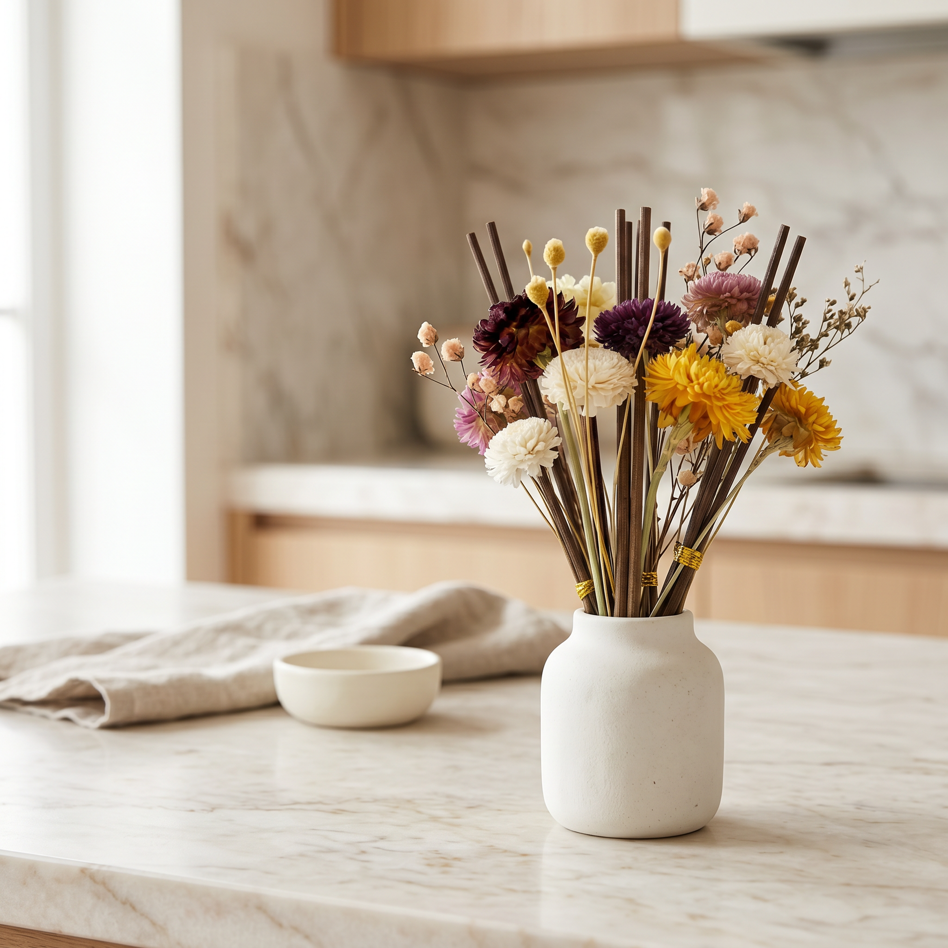 Country Garden Reed Diffuser Sticks | Botanical Reed Bundle Arrangement | Sunsum®