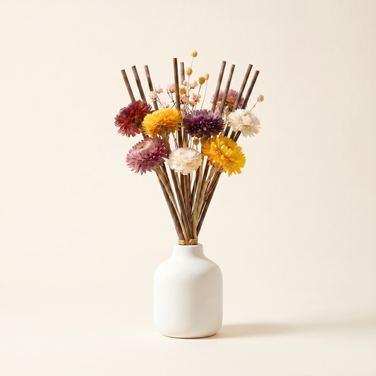 Country Garden Reed Diffuser Sticks | Chrysanthemum & Chamomile Bundle | Sunsum®