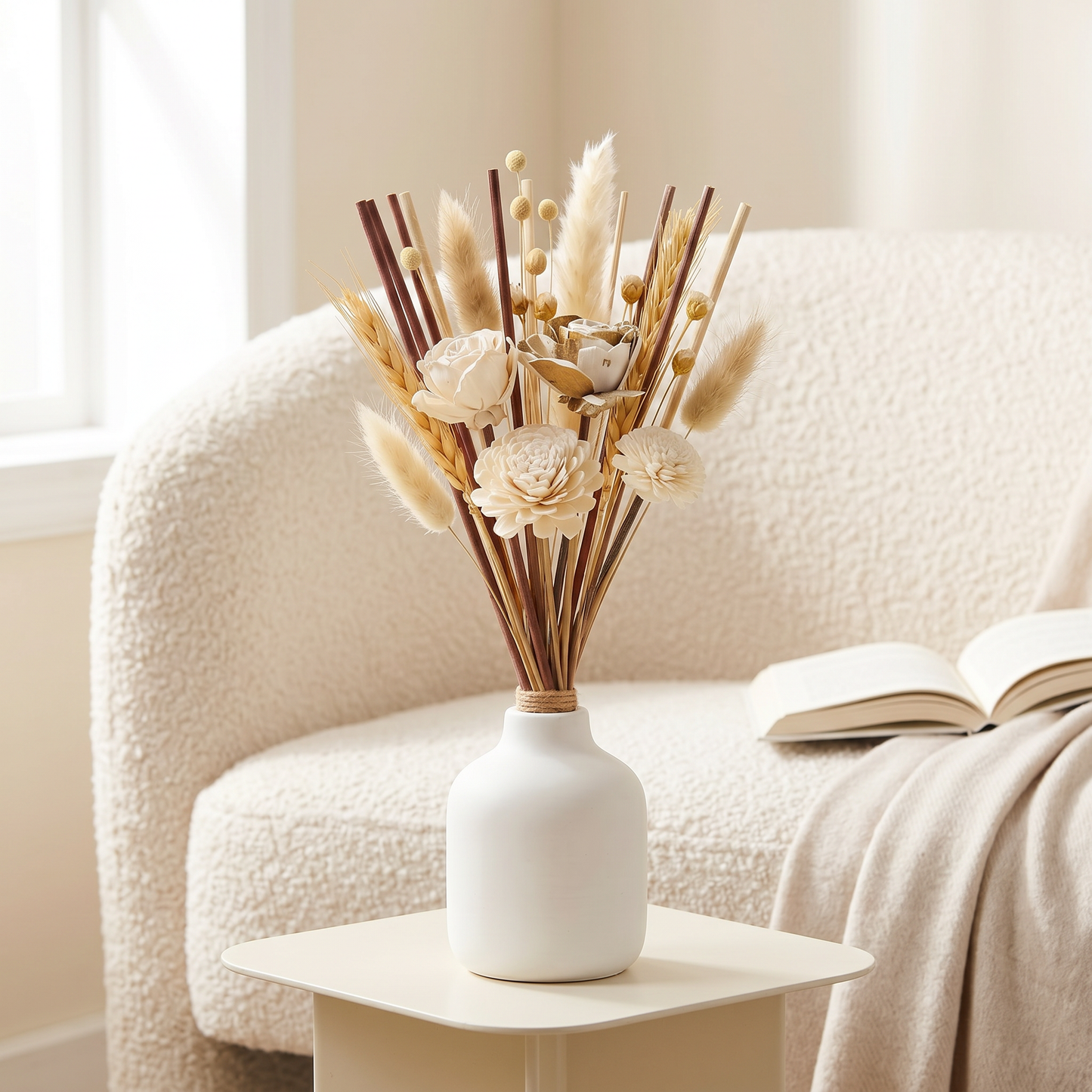 Great Plains Reed Diffuser Sticks | Dried Botanical Rattan Bundle | Sunsum®