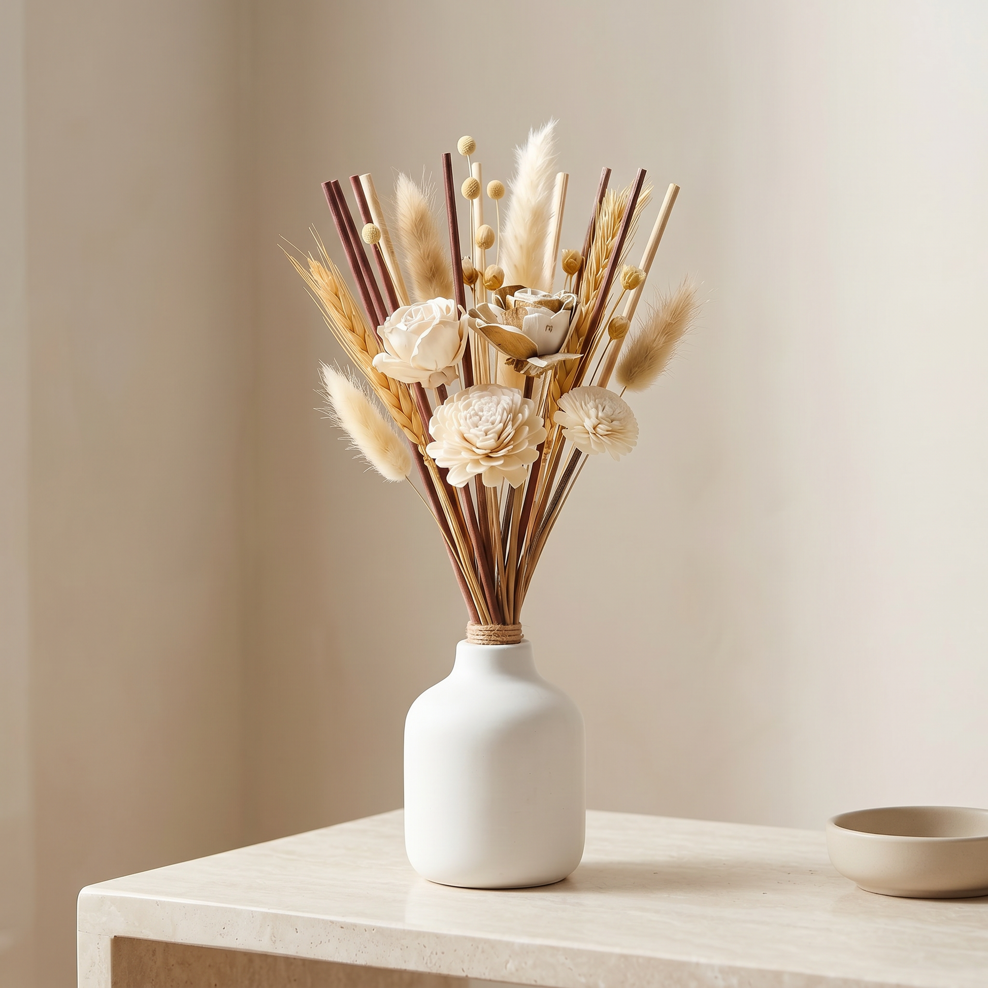 Great Plains Reed Diffuser Sticks | Wheat & Botanical Arrangement | Sunsum®
