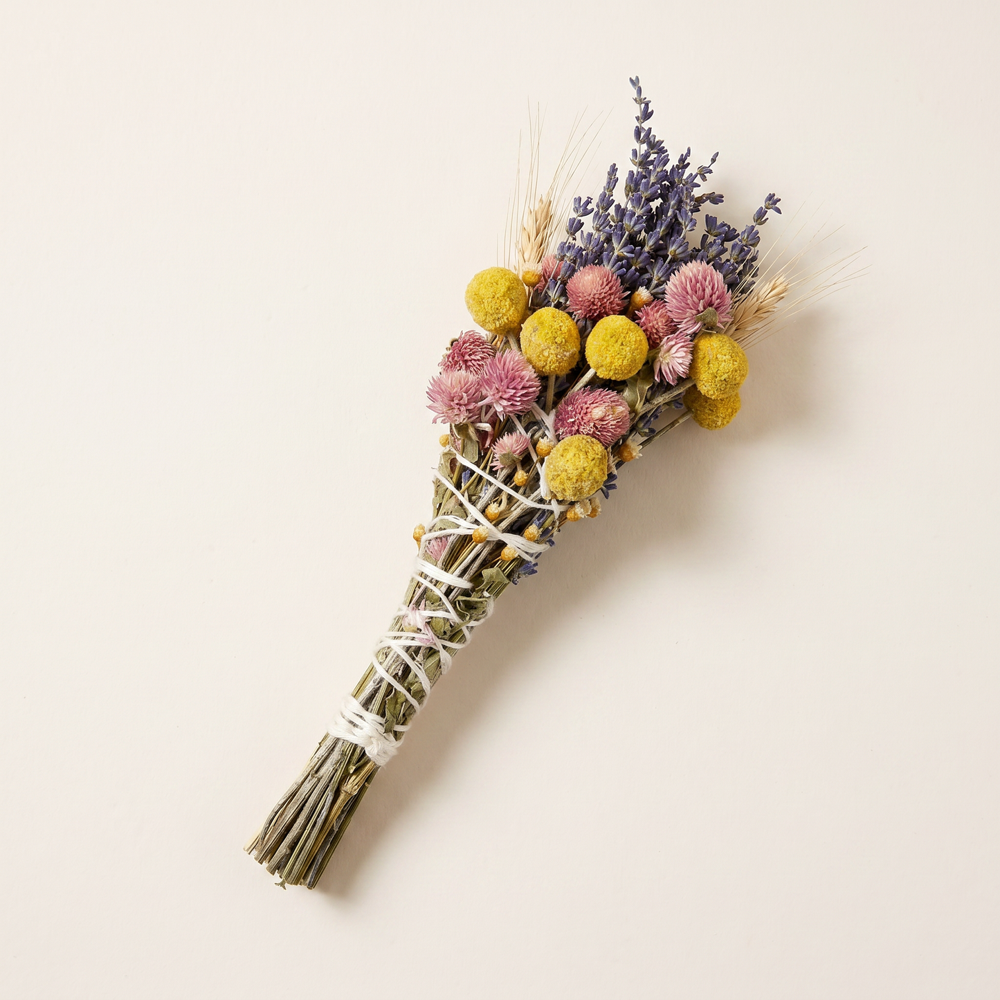 Lavender & Wheat Floral Wand Smudge Stick 6" | Full Length Studio | Sunsum®
