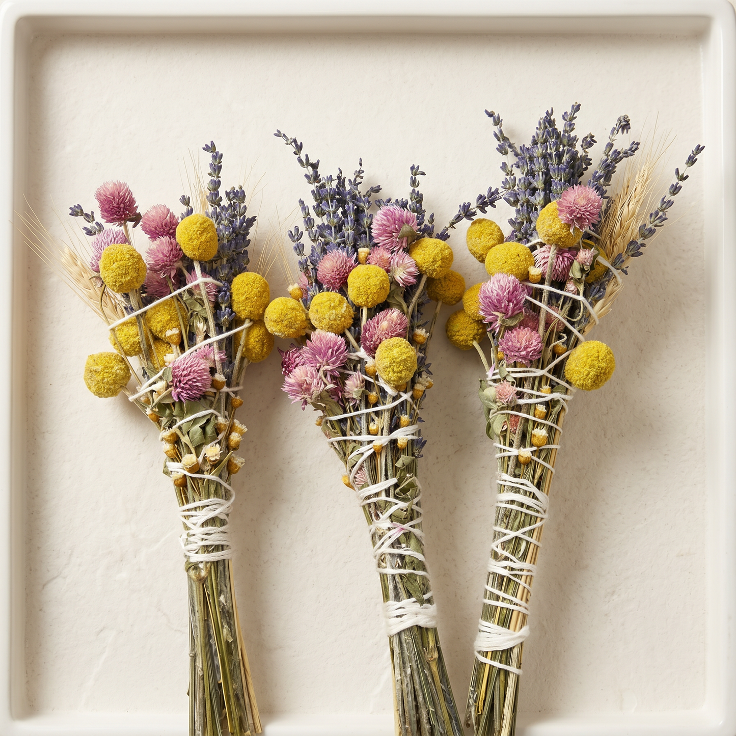 Lavender & Wheat Floral Wand Smudge Stick 6" | Three Wands Studio | Sunsum®