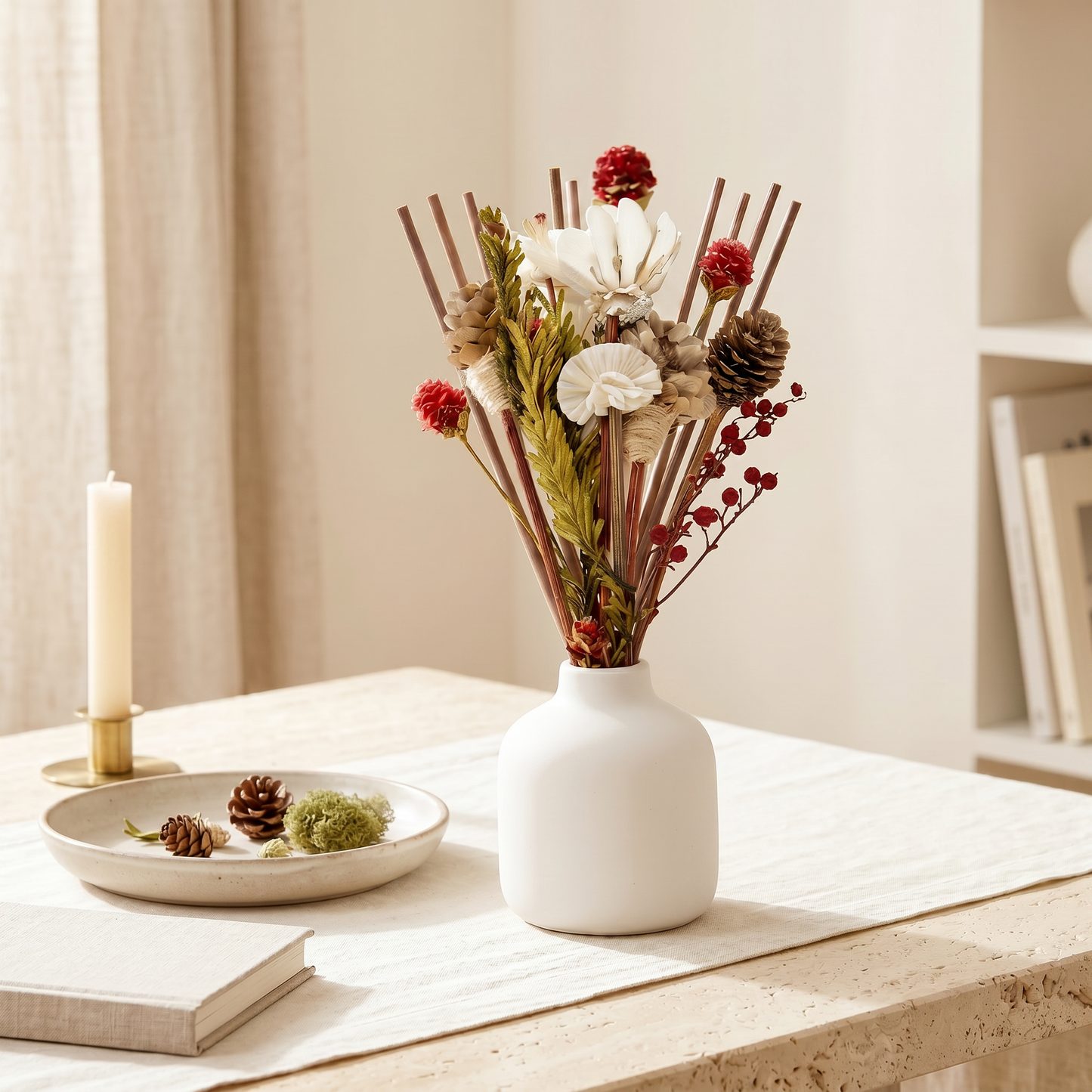 Mountain's Edge Reed Diffuser Sticks | Dried Botanical Rattan Bundle | Sunsum®