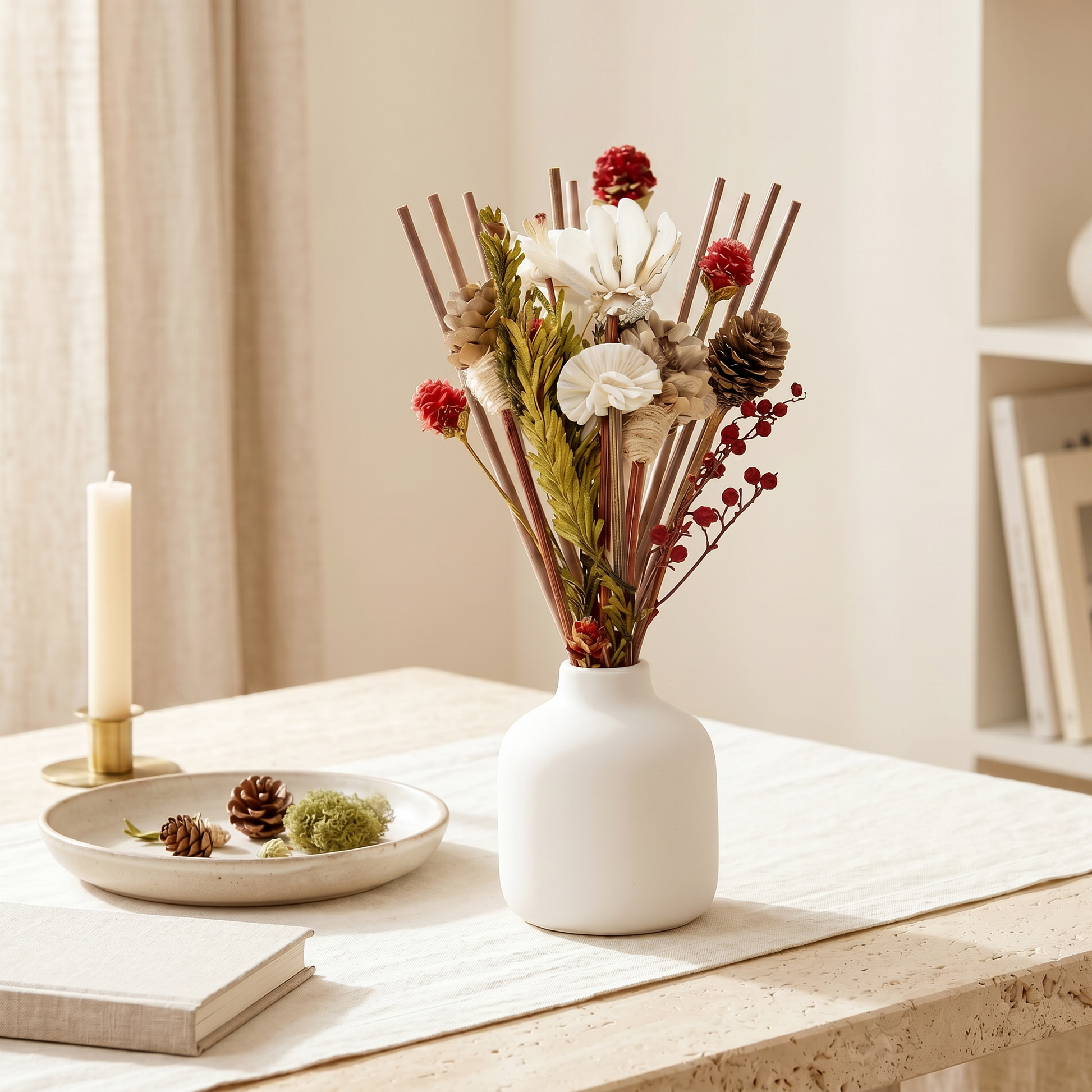 Mountain's Edge Reed Diffuser Sticks | Dried Botanical Rattan Bundle | Sunsum®