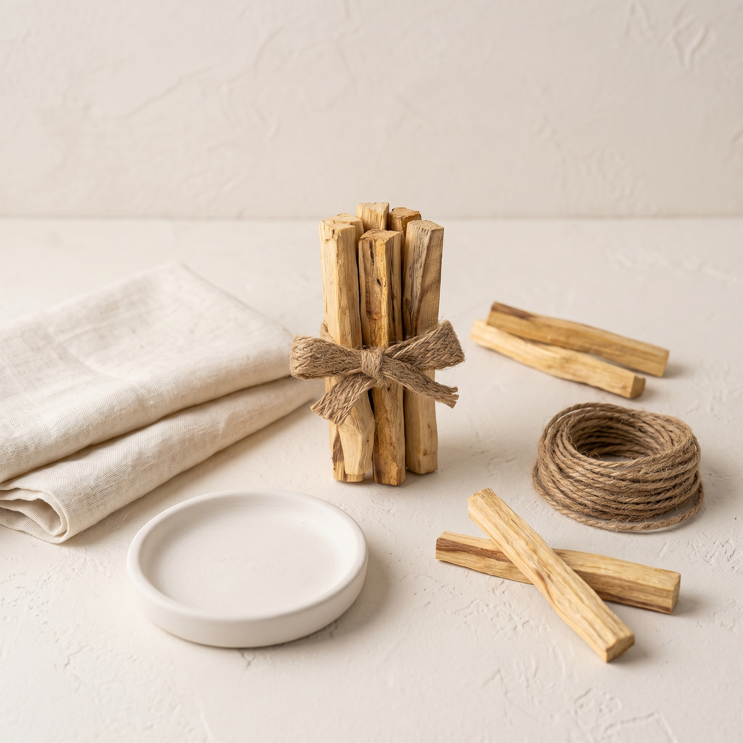 Palo Santo Natural Incense Sticks 5pc | Gift Set with Gypsum Collection | Sunsum®