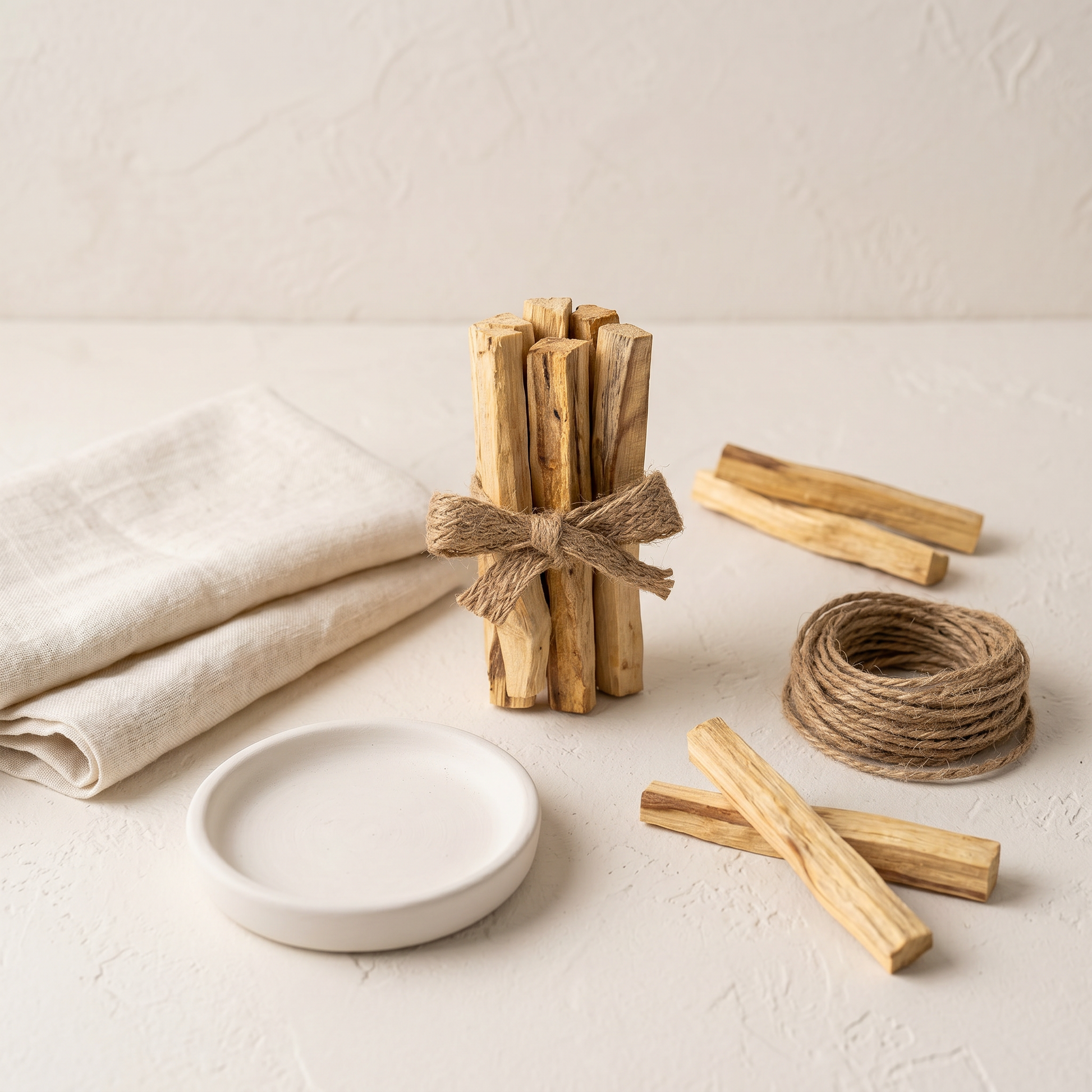 Palo Santo Natural Incense Sticks 5pc | Gift Set with Gypsum Collection | Sunsum®