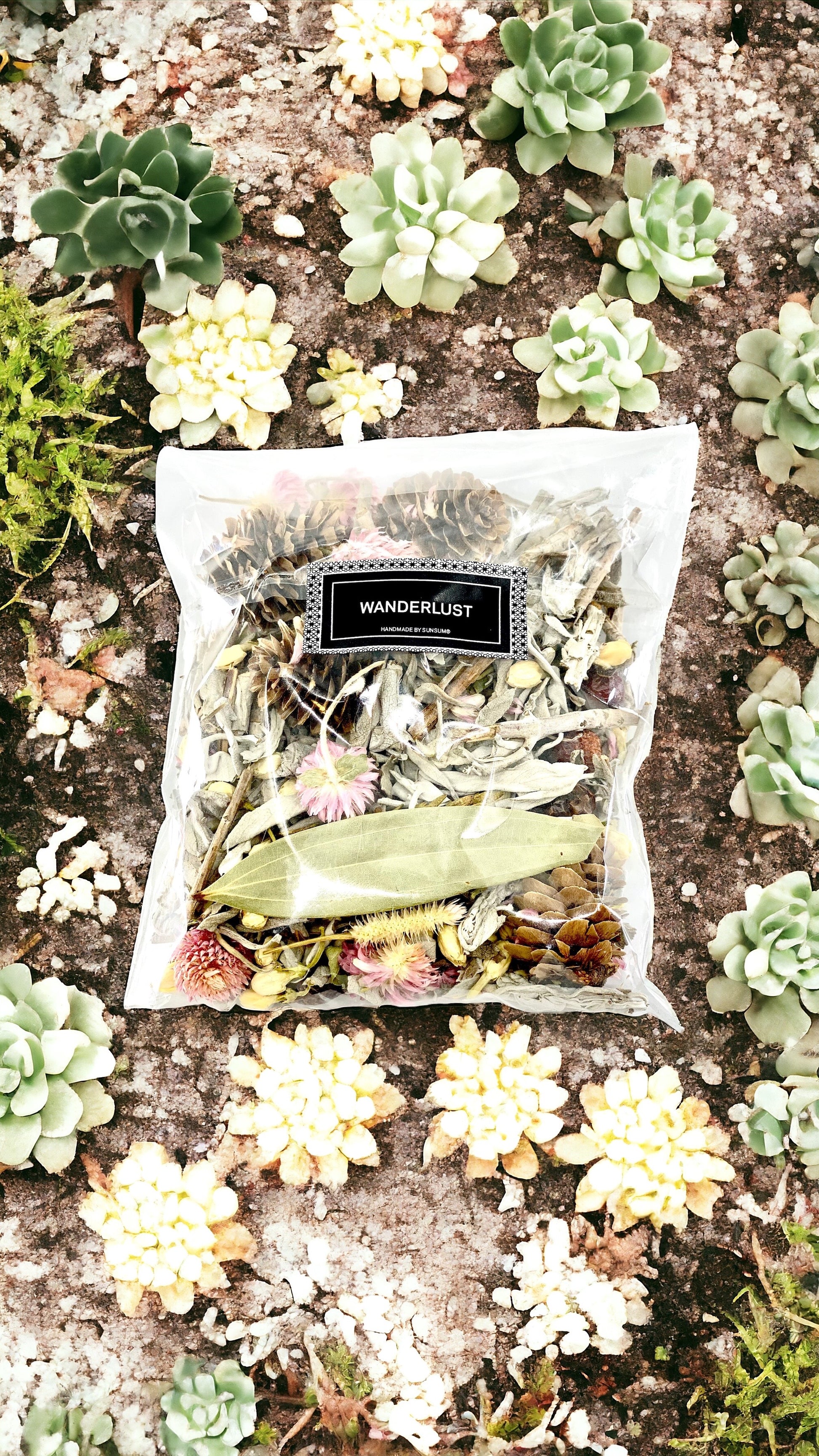 Wildflower & Sage Scented Potpourri 2oz | Loose Dried Flowers | Sunsum®