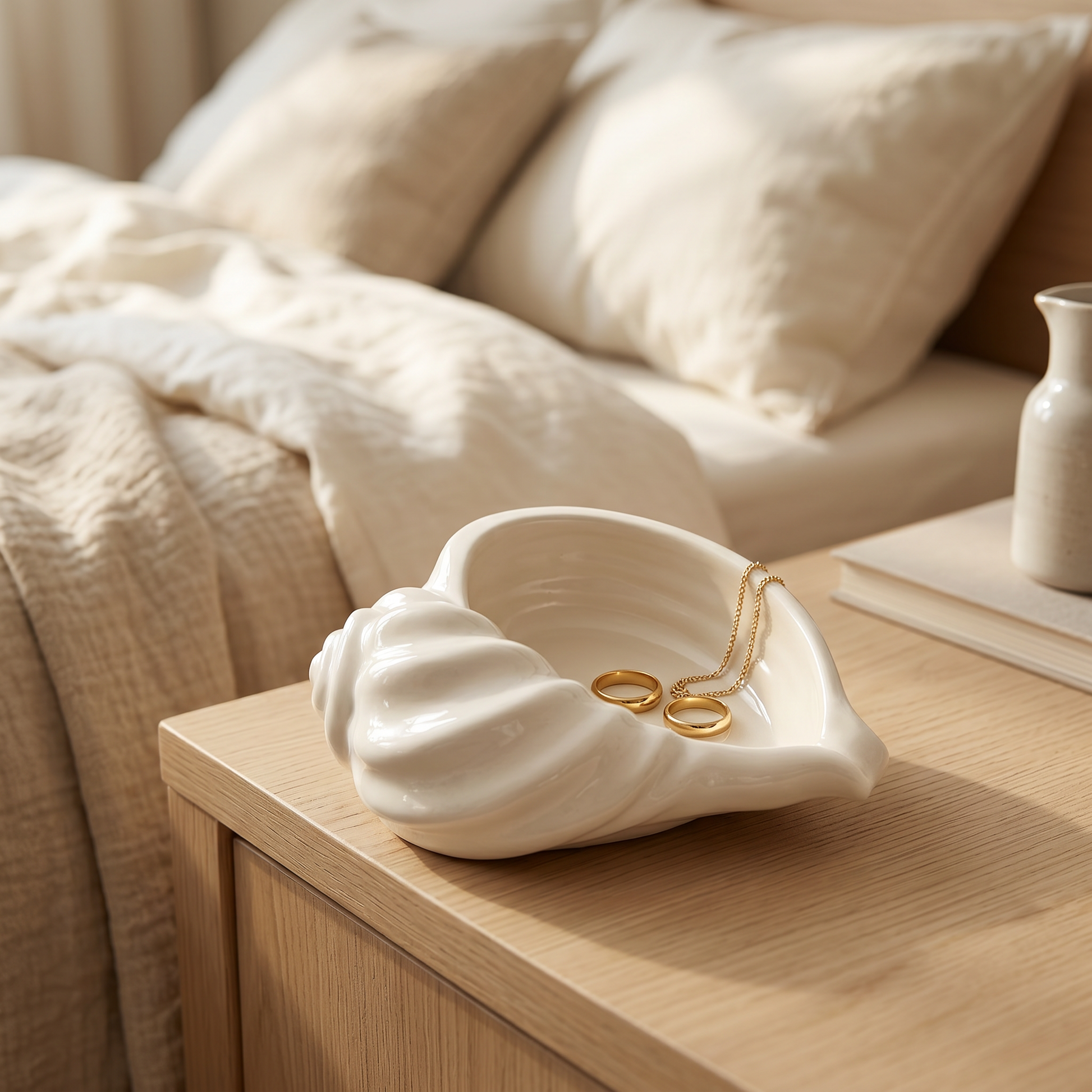 Nautilus Shell Bowl | Decorative Bowls | SUNSUM-X470 | bedside jewelry display | Sunsum®