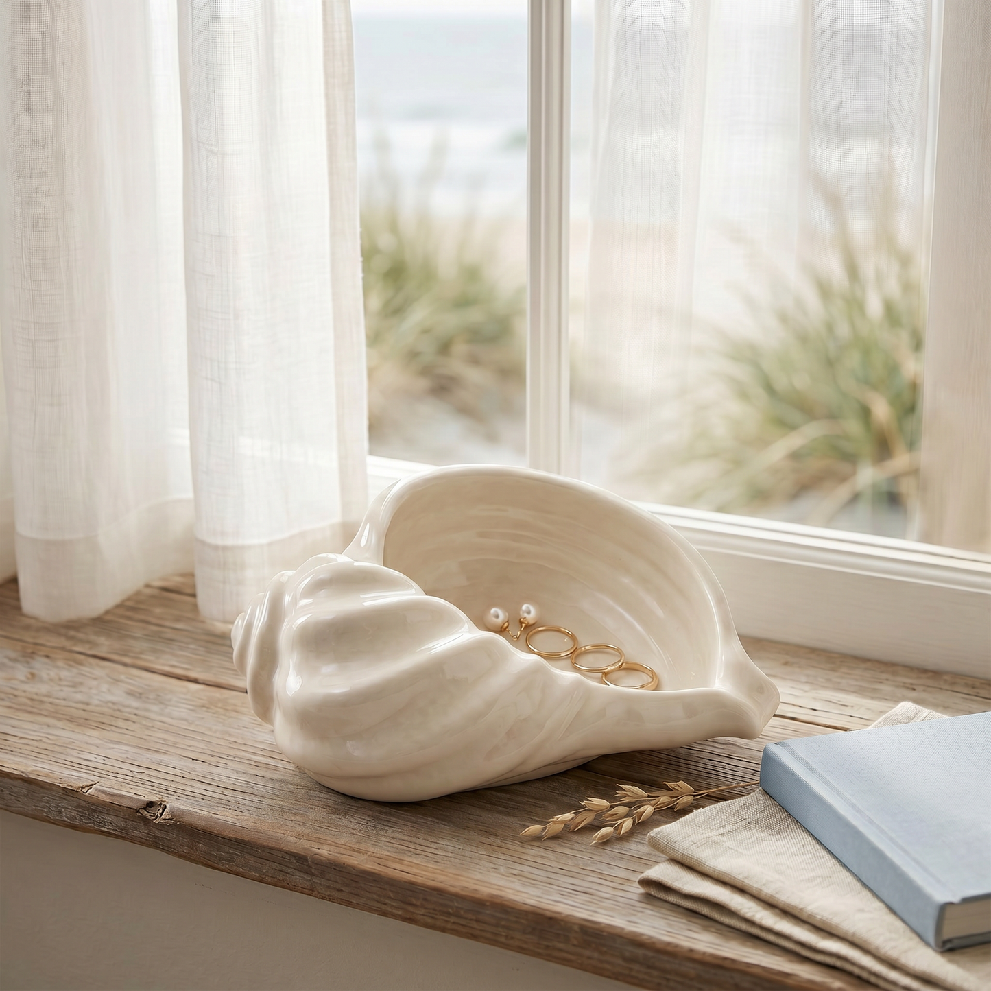 Nautilus Shell Bowl | Decorative Bowls | SUNSUM-X470 | coastal windowsill lifestyle | Sunsum®