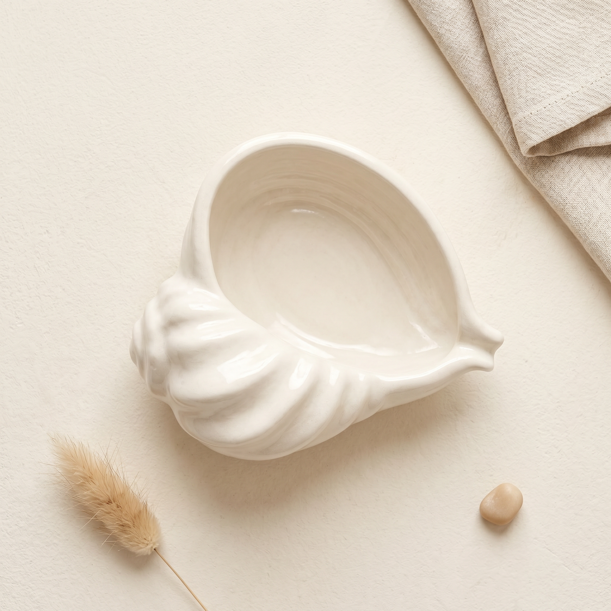 Nautilus Shell Bowl | Decorative Bowls | SUNSUM-X470 | premium flat lay | Sunsum®