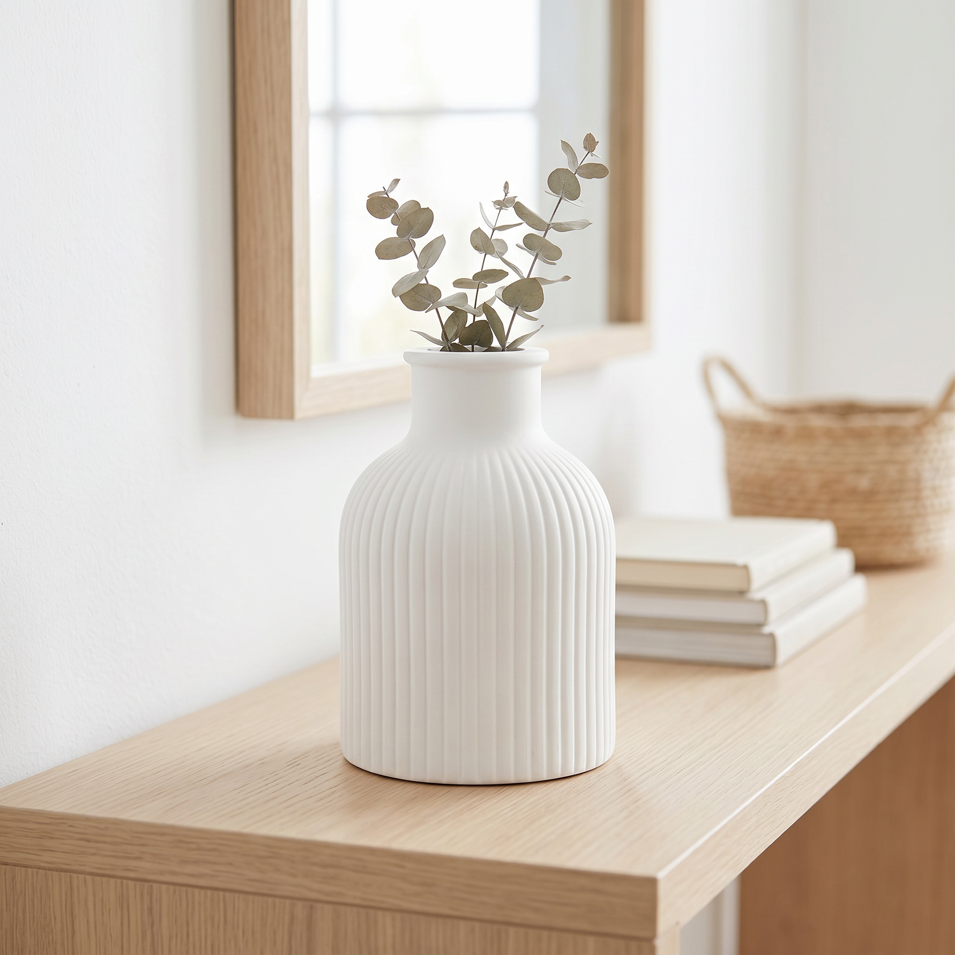 Ribbed Bottle Vase | Entry Console Styling | Sunsum®