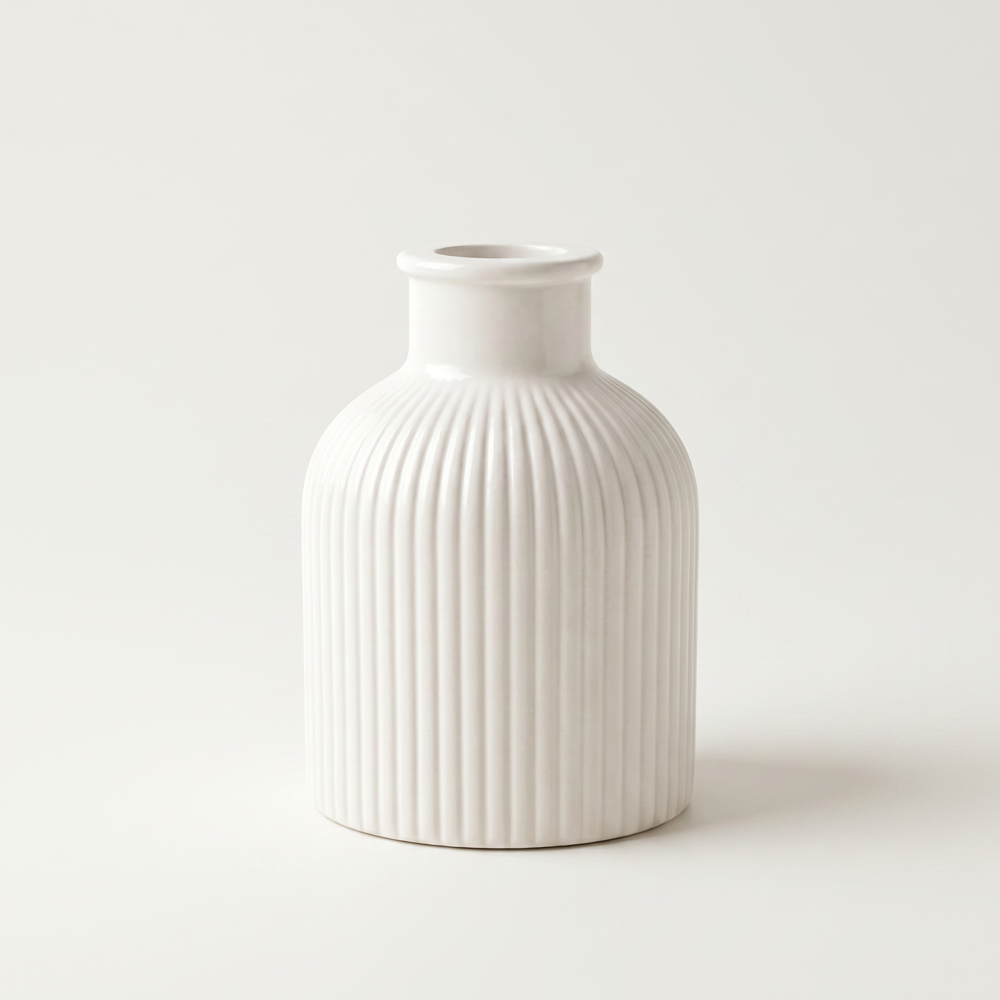 Ribbed Bottle Vase | Studio Front | Sunsum®