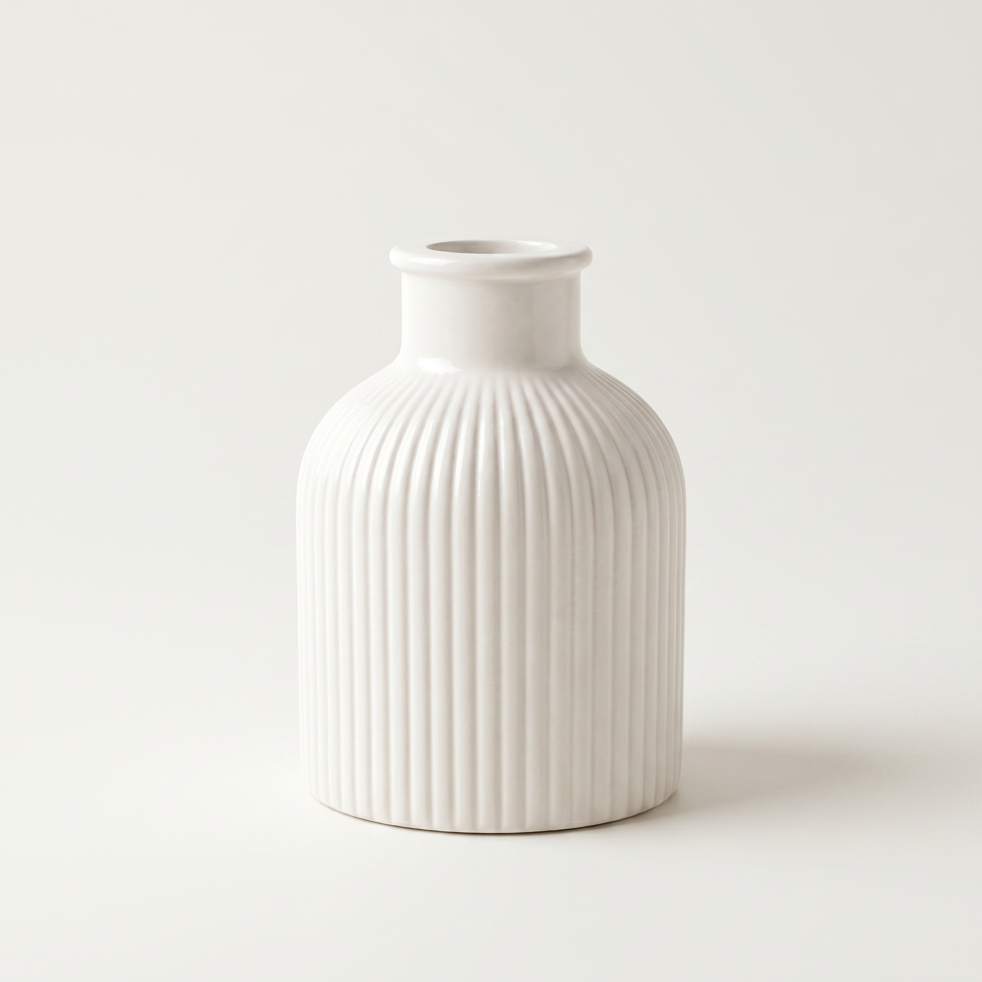 Ribbed Bottle Vase | Studio Front | Sunsum®