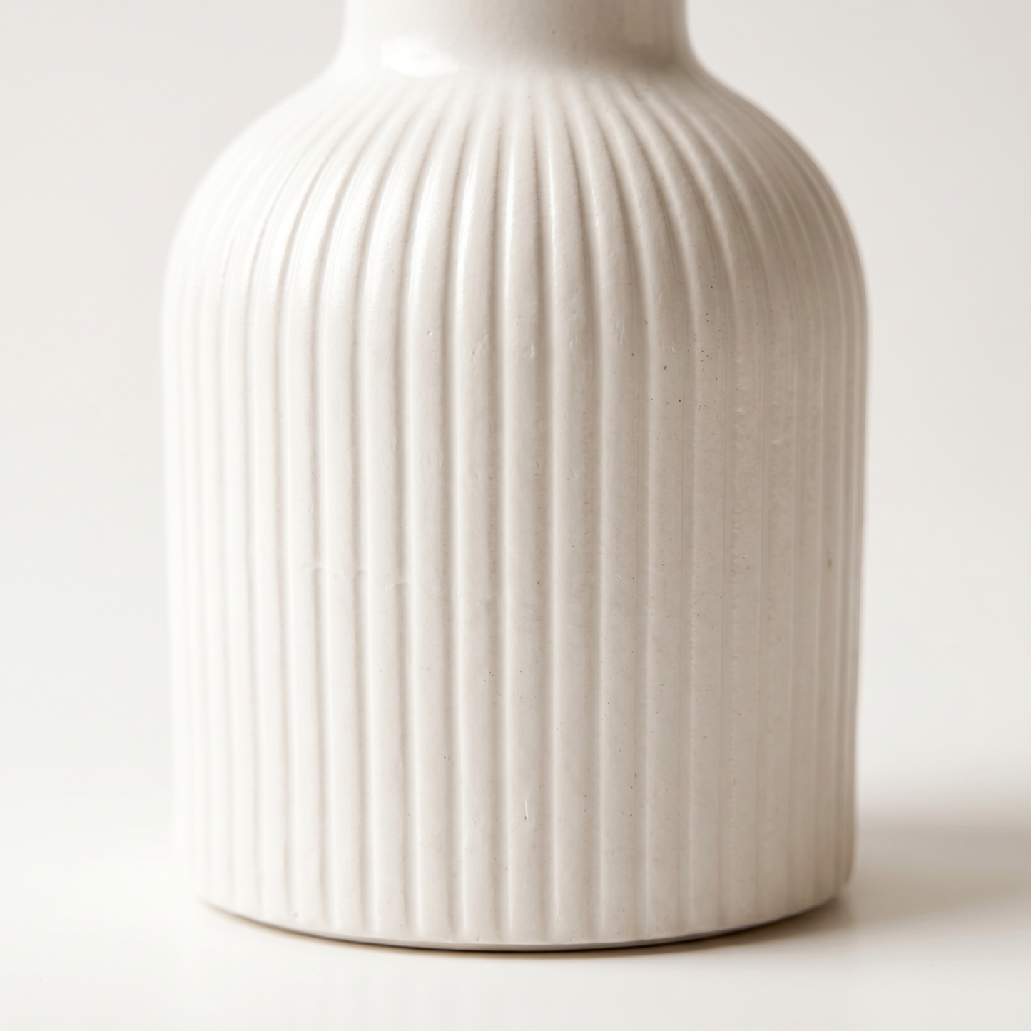 Ribbed Bottle Vase | Macro Texture Detail | Sunsum®
