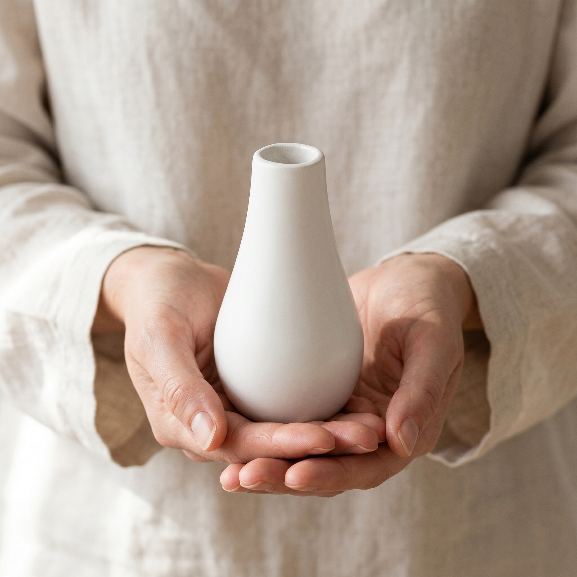 Classic Milk Bottle Vase | Hand Scale Reference | Sunsum®