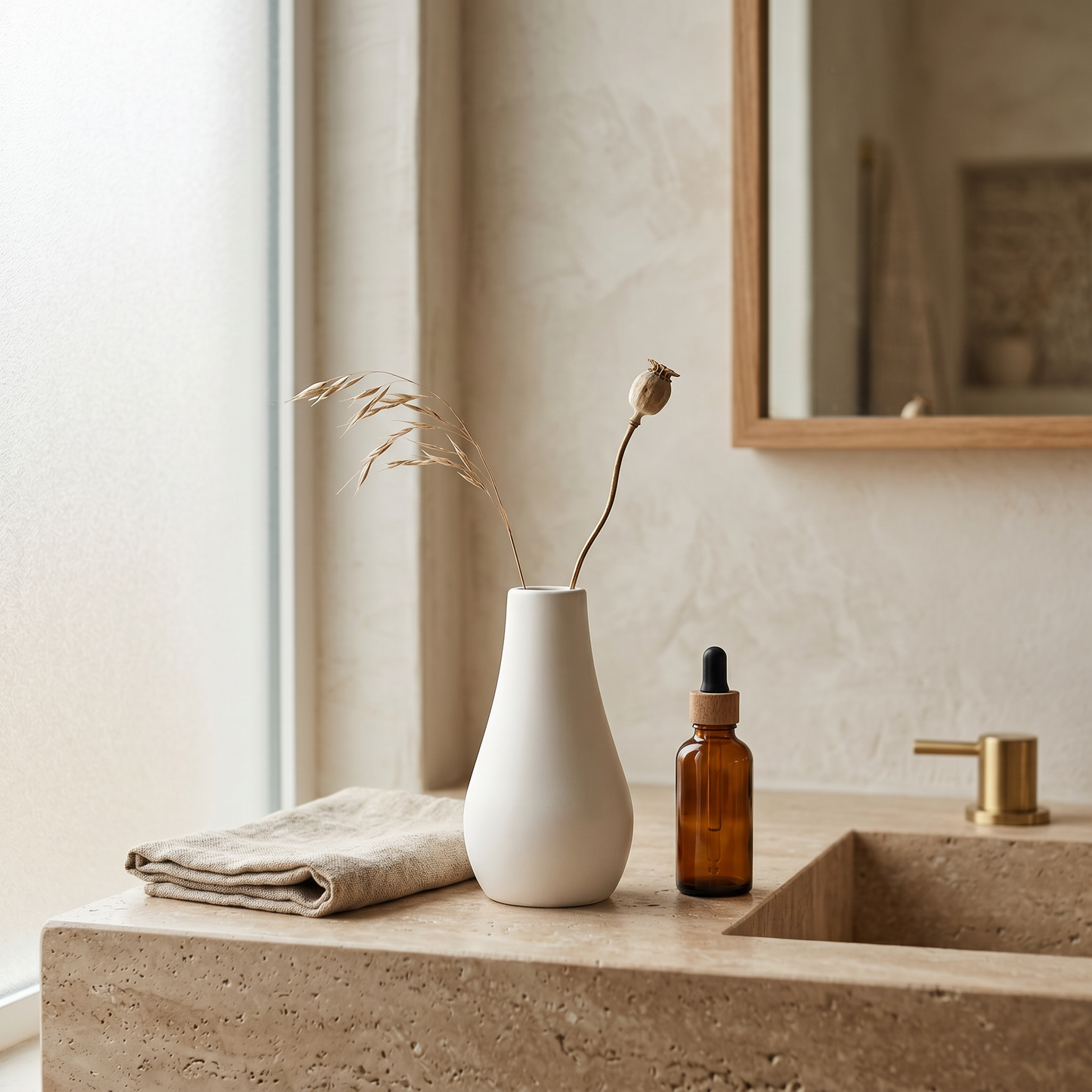Classic Milk Bottle Vase | Japandi Bathroom Styling | Sunsum®