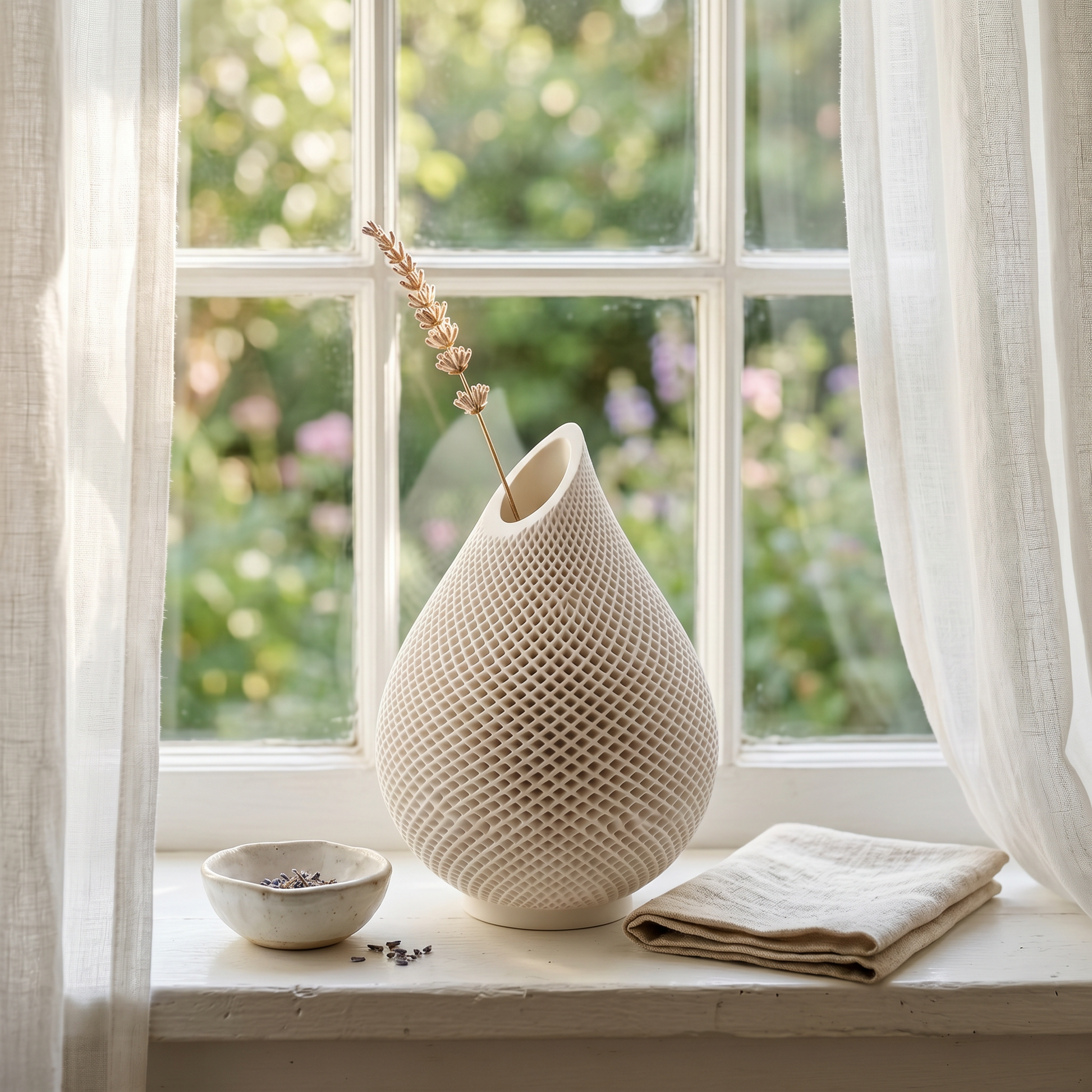 Teardrop Honeycomb Vase | Cottage Windowsill Styling | Sunsum®