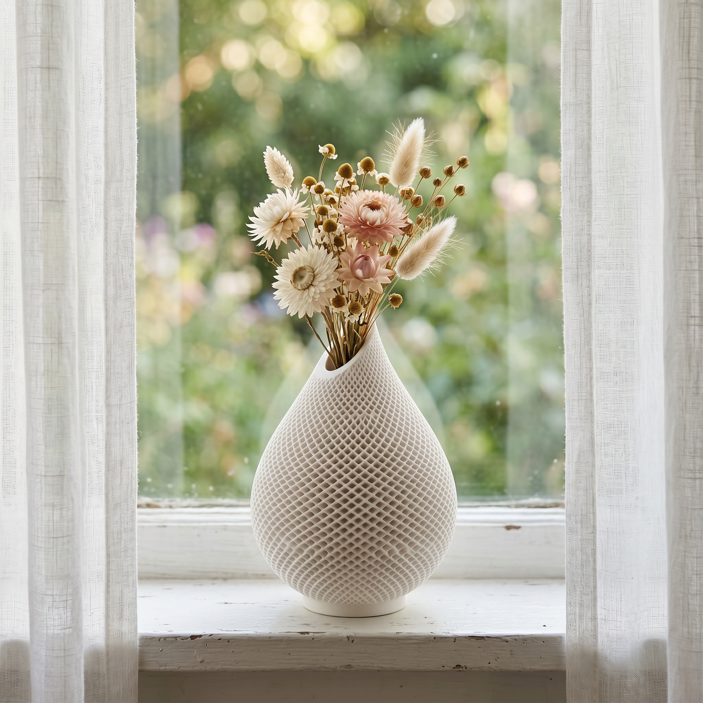 Teardrop Honeycomb Vase | Dried Flowers, Window Styling | Sunsum®