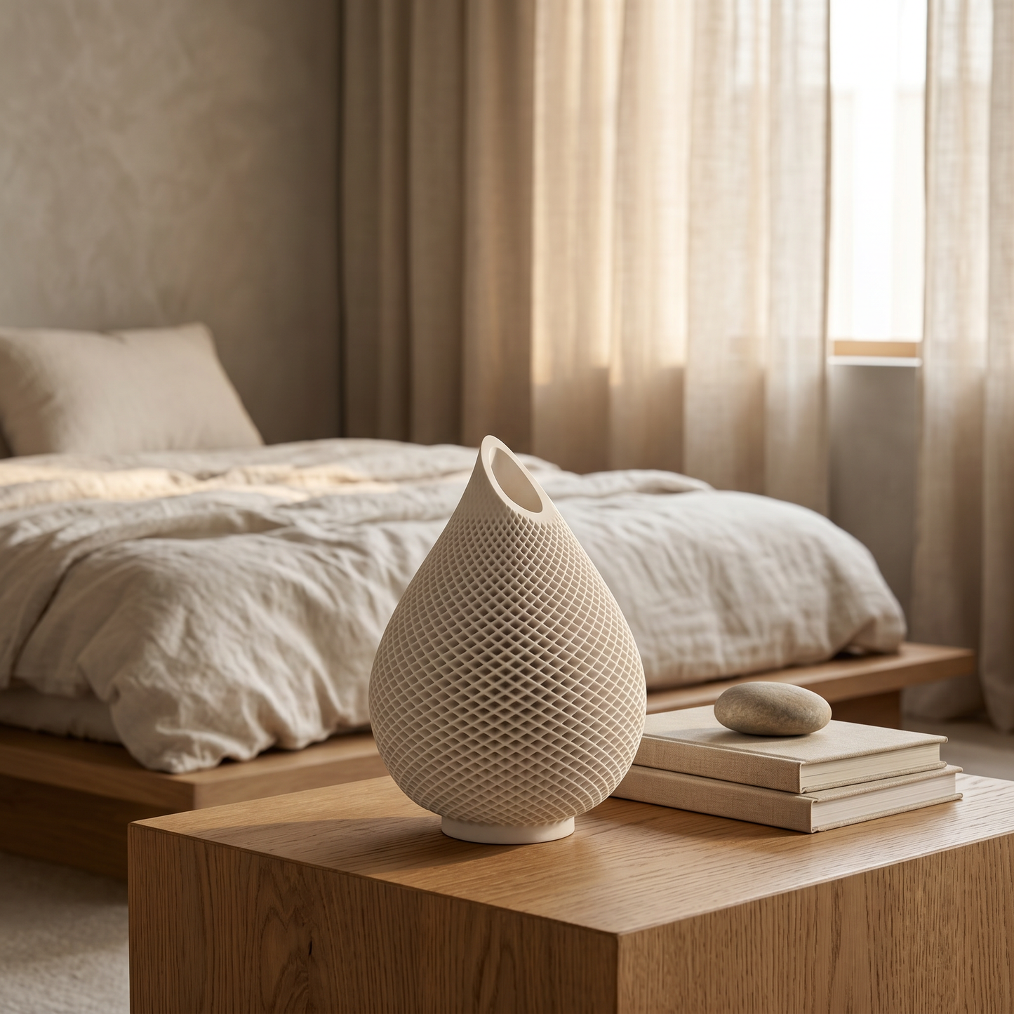 Teardrop Honeycomb Vase | Japandi Bedside Styling | Sunsum®