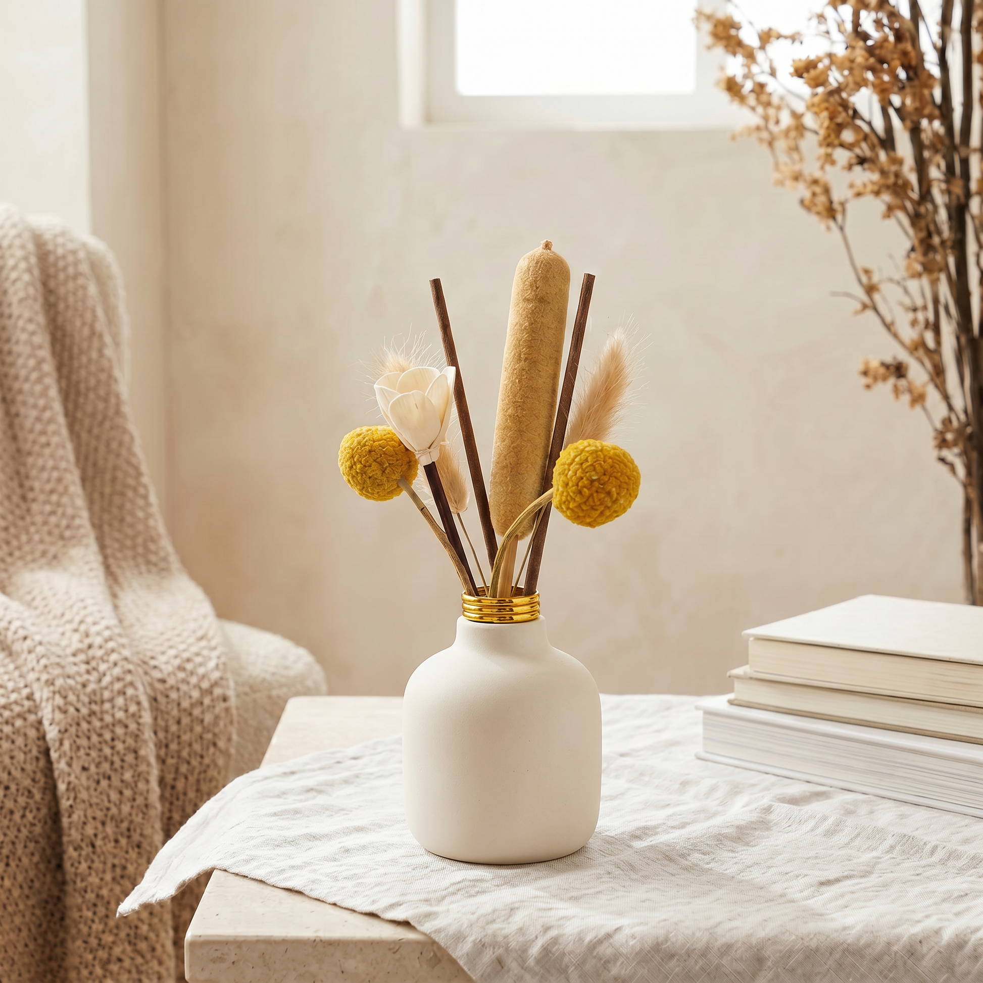 Wetlands Reed Diffuser Sticks | Dried Botanical Rattan Bundle | Sunsum®